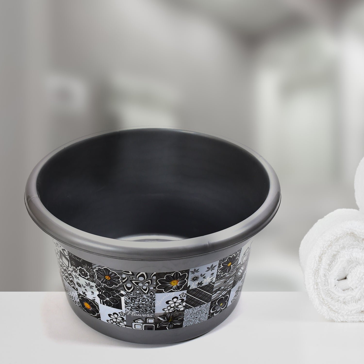 Large Capacity Plastic Bathroom Set of 7 Pc