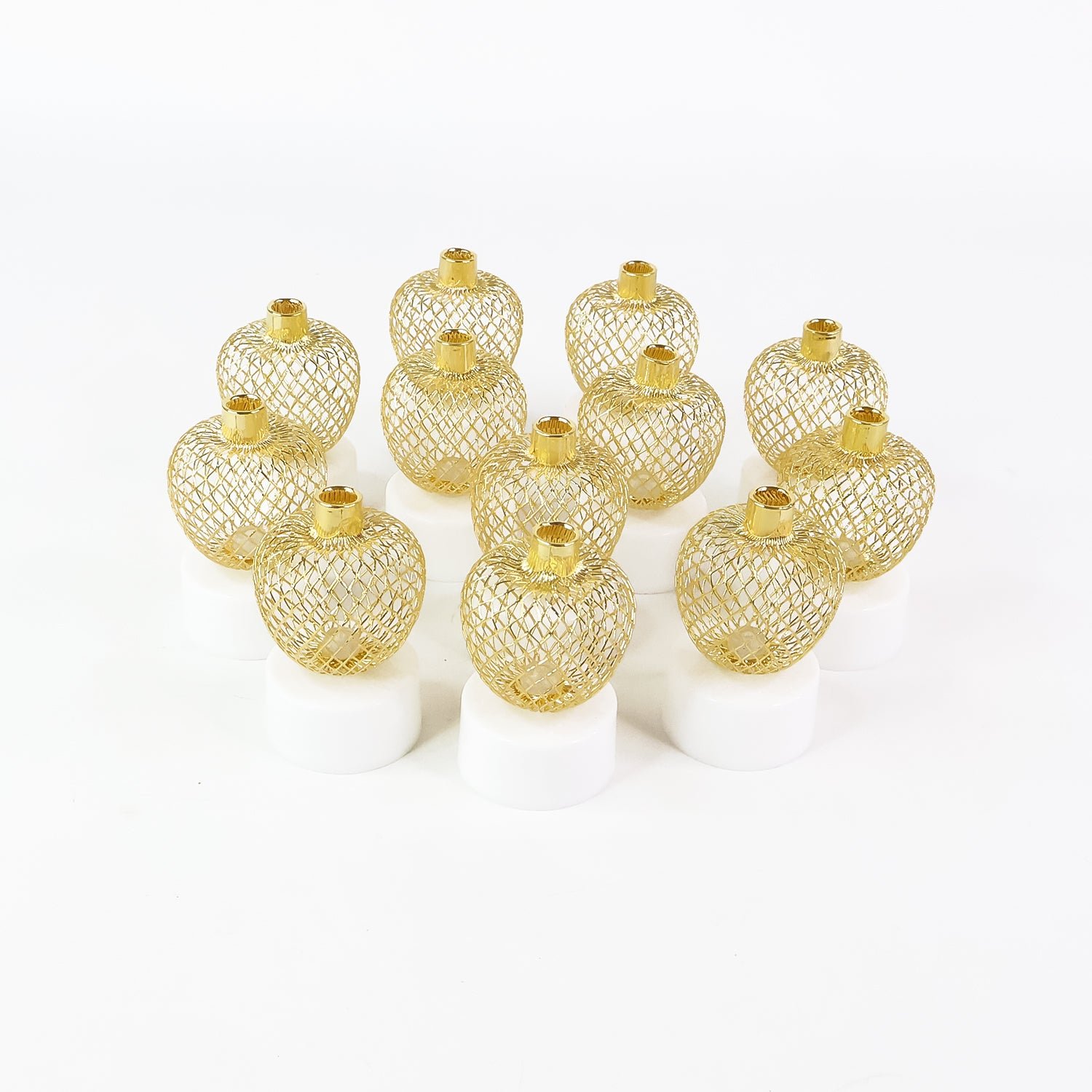 Decorative Apple Shape LED Tealight Candles (12 Pc)