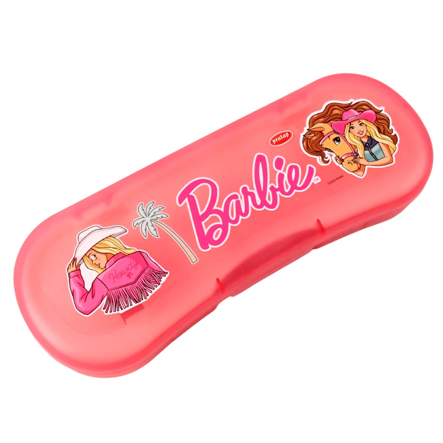 Cute Cartoon Printed Plastic Compass Box for Kids (1 Pc)