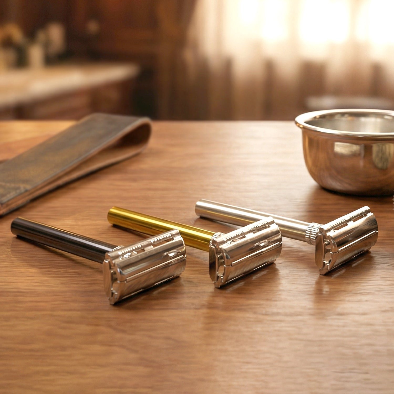 Classic Double Edge Shaving Razor for Men (1 Pc Mix Color)