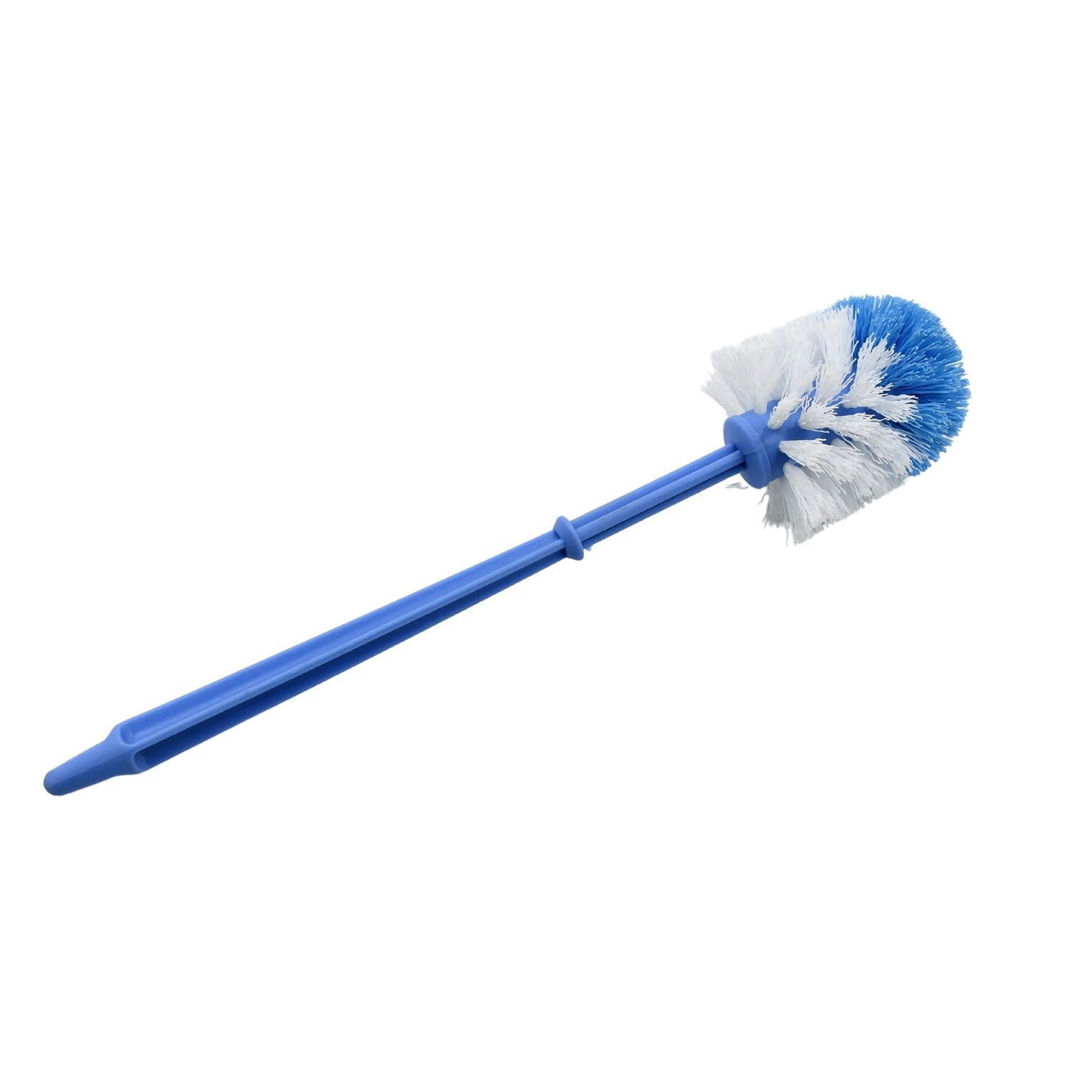 Plastic Round Toilet Cleaner Brush – Hockey Stick Shape Bathroom Brush