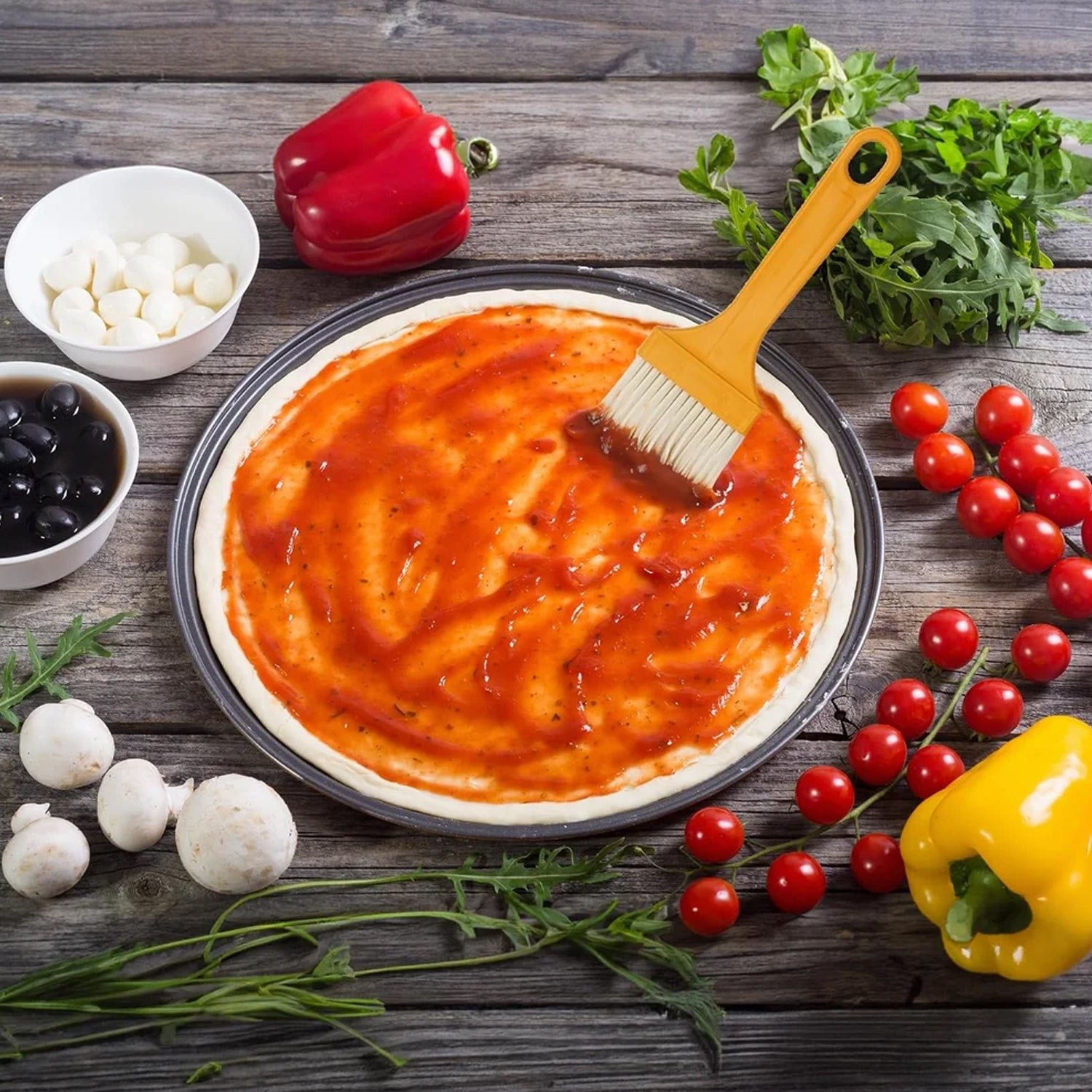 Multifunction Basting Brush, Barbecue Brush, Cooking Pastry Brush Baking (3 Pcs Set)