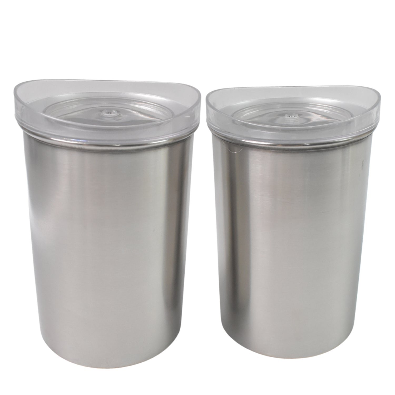 Stainless Steel Airtight Containers with See Through Lid (2 Pc Set / 1000 ML)