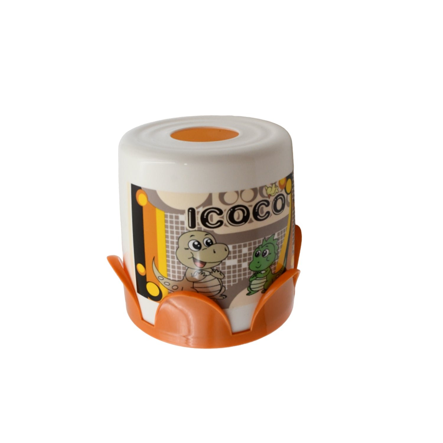 Plastic Round Tissue Box For Toilet Tissue Case Paper Box (1 Pc)
