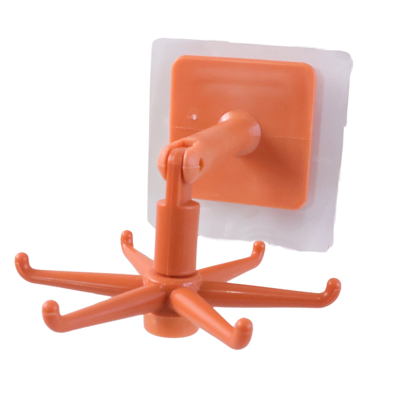 Orange 360° Rotating Wall Mounted Kitchen Utensils Hook Stand (1 Pc)