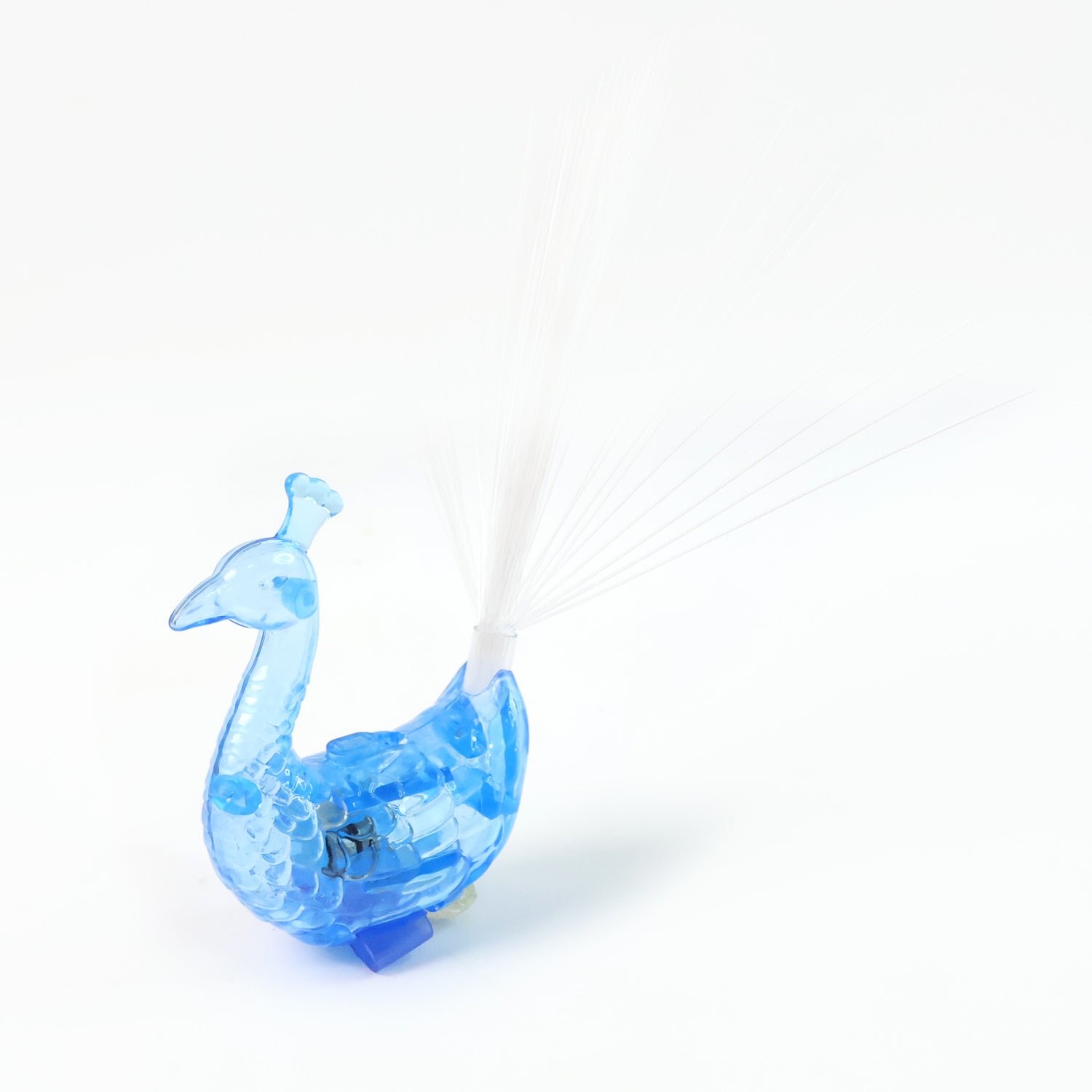 LED Fiber-Optic Peacock Decorative Night Light (1 Pc)