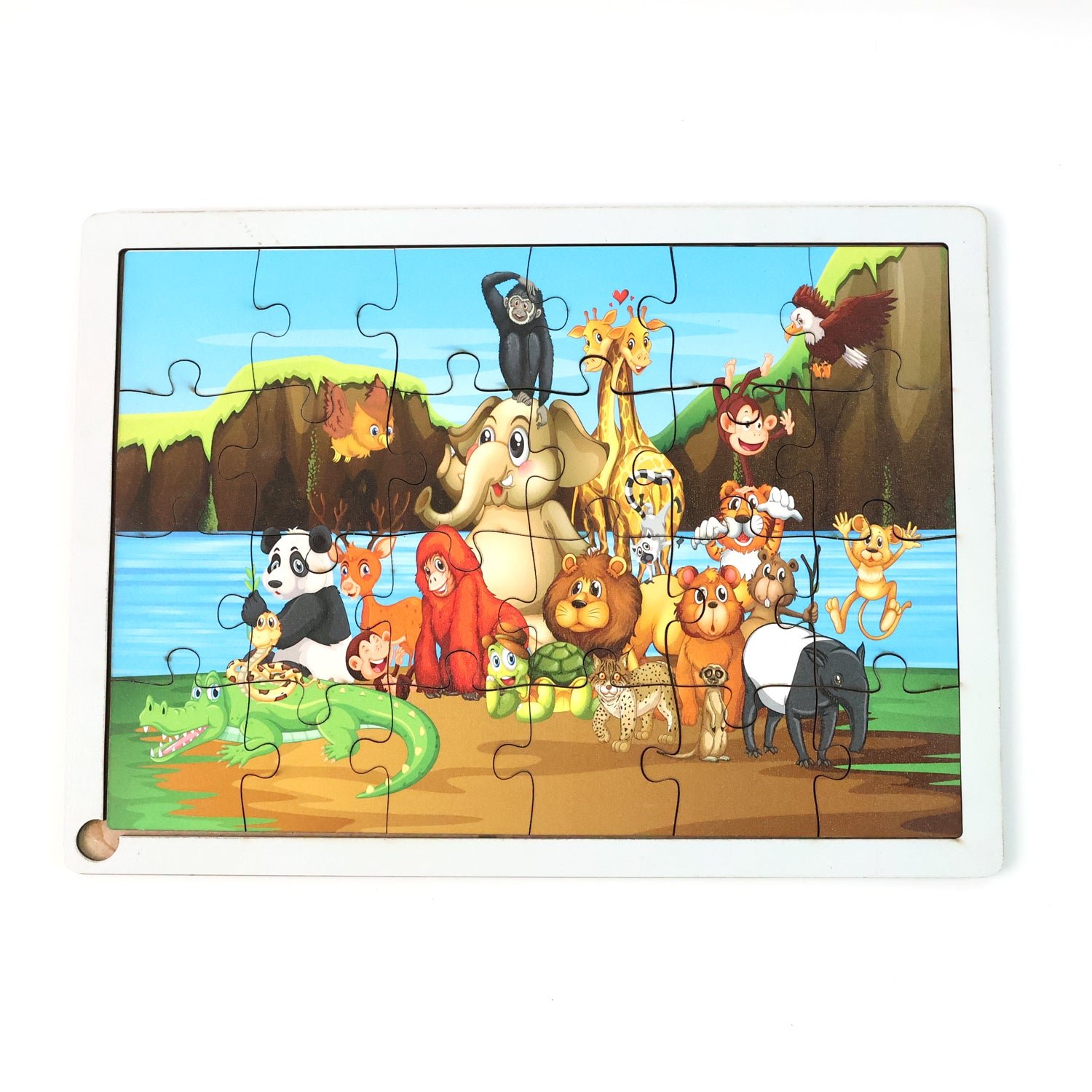 Educational Wooden Jigsaw Puzzle Board - (Mix Design / 1 Pc)