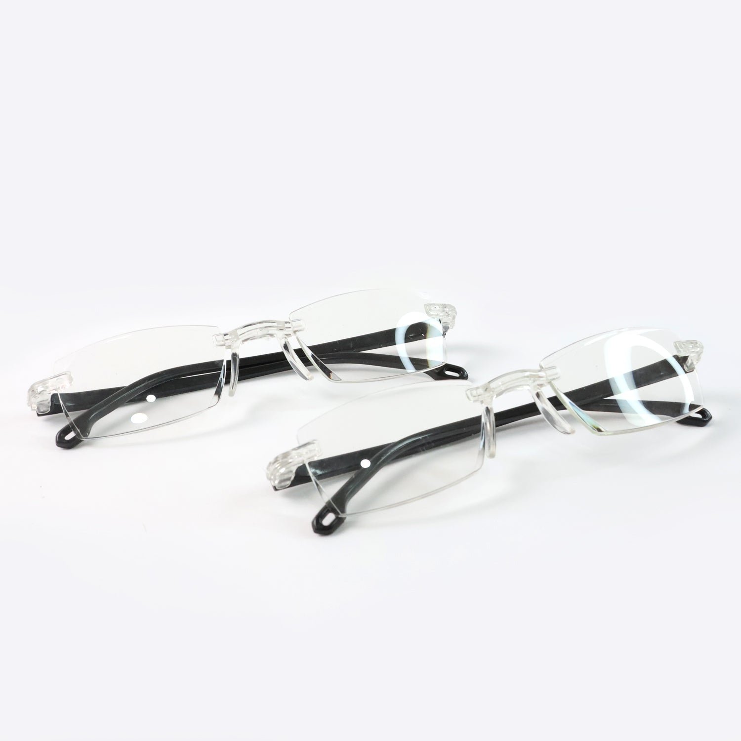 Pack of 2 Rimless Reading Glasses – Lightweight Comfort Readers