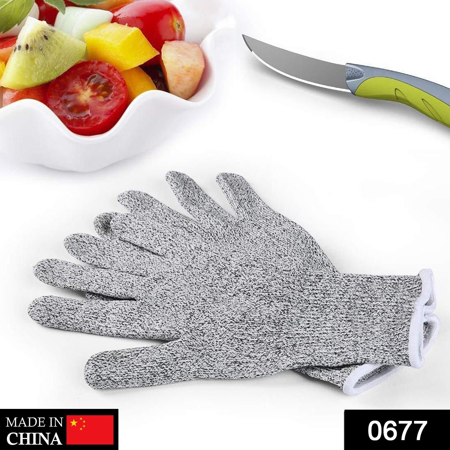 Anti Cutting Resistant Hand Safety Cut-Proof Protection Gloves  (Multicolour)