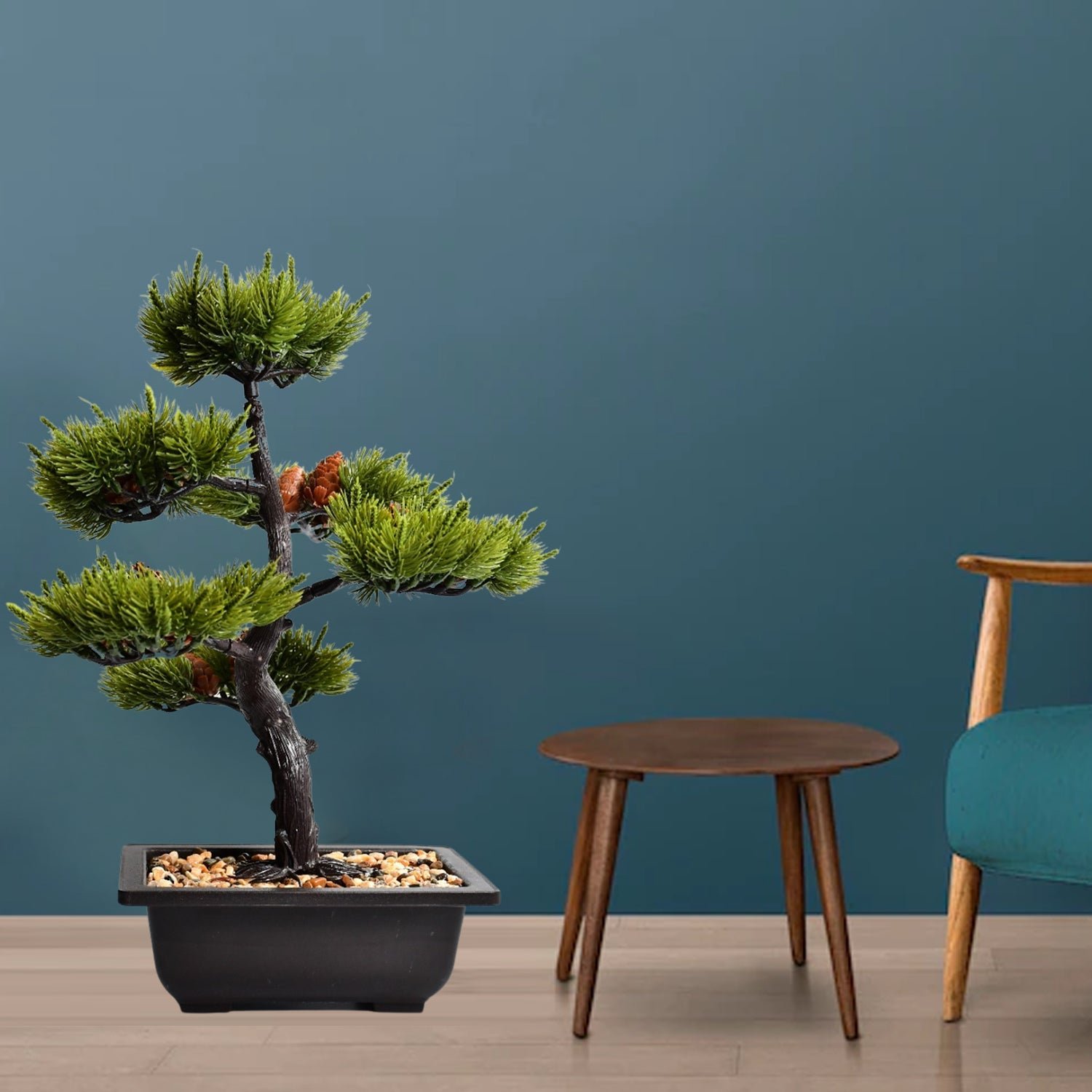 Artificial Potted Plant with Square Pot