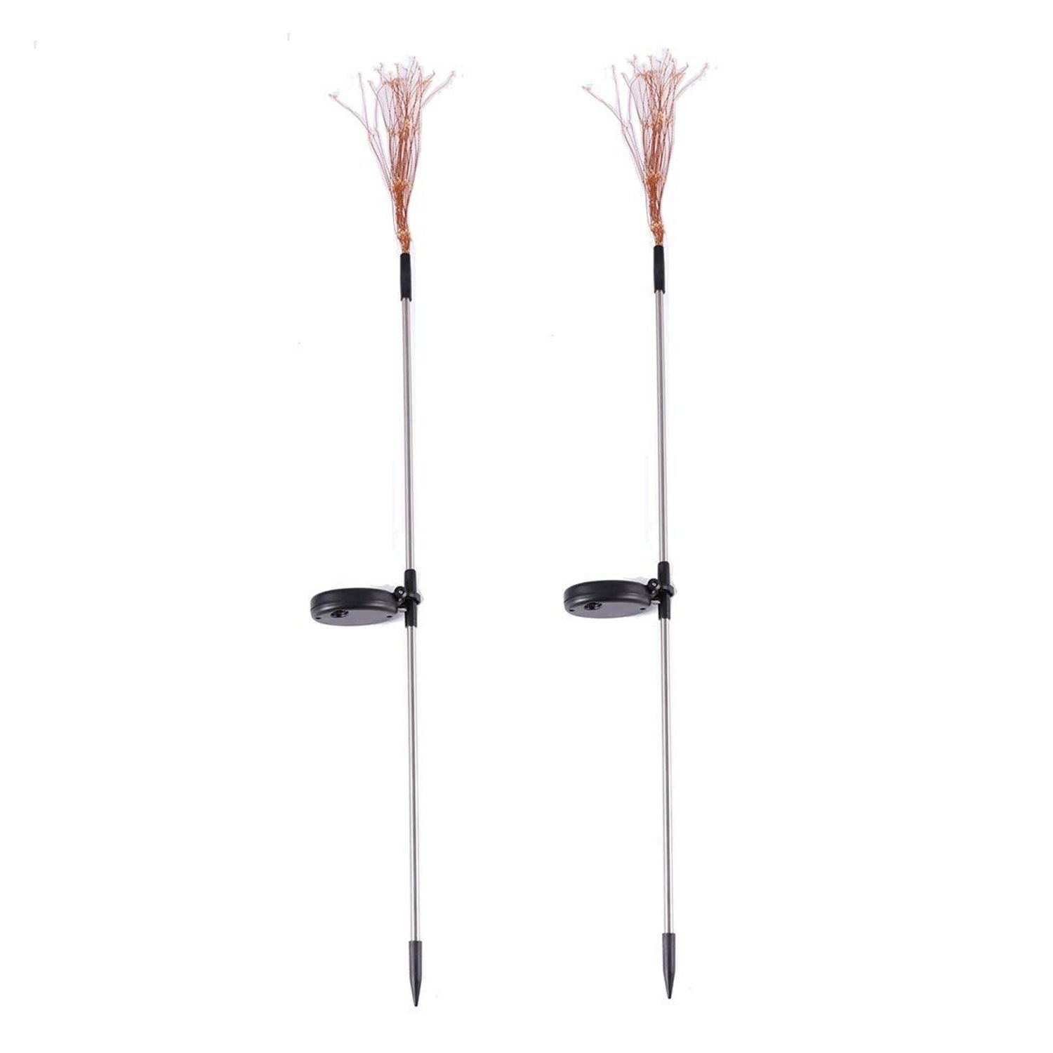 Colorful Multi Led Outdoor Solar Garden Lights (2 Pcs Set)