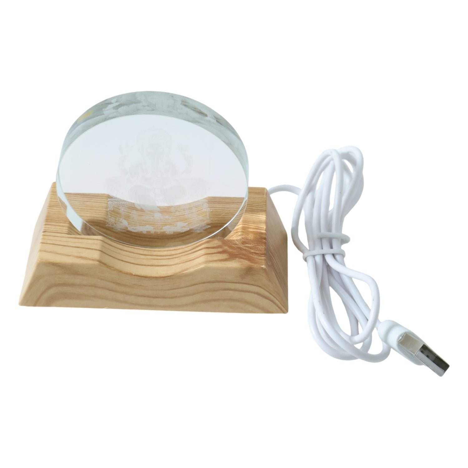 3D Lord Ganesha Acrylic LED Night Lamp (1 Pc)