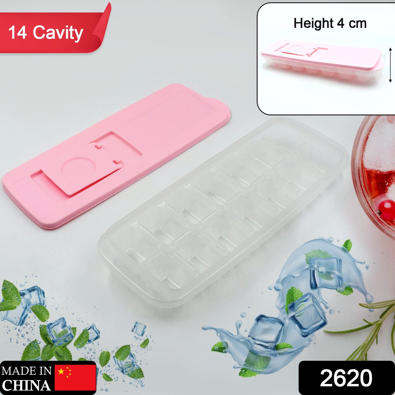 Ice Cube Trays,  Easy Release Ice Trays Make 14 Ice Cube,