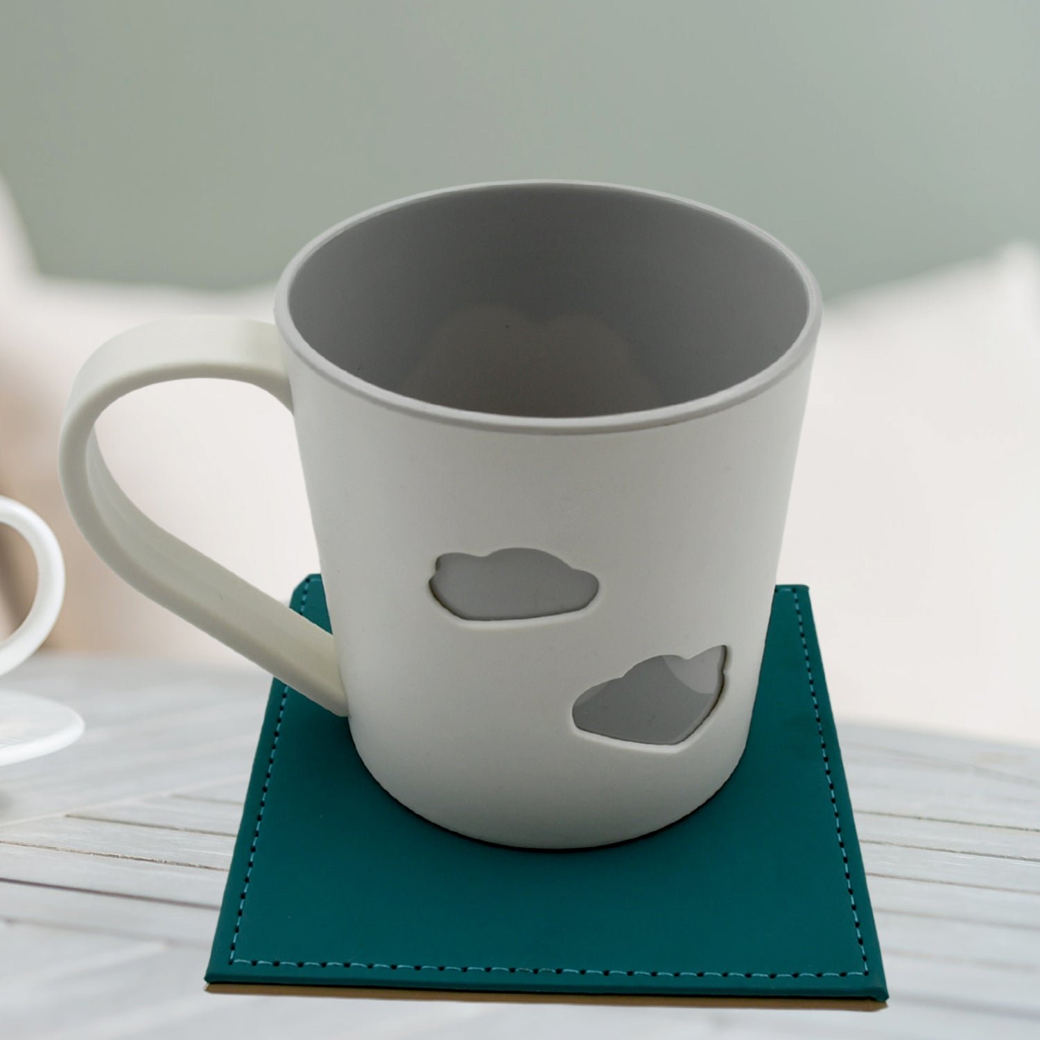 Square Leather Tea Coaster Set – Durable Dining & Coffee Table Decor (4 Pc)