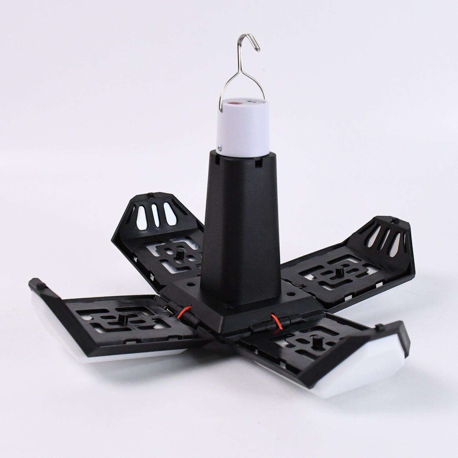 Foldable Camping Light USB Rechargeable LED Lamp with Hanging Hook (1 Pc)