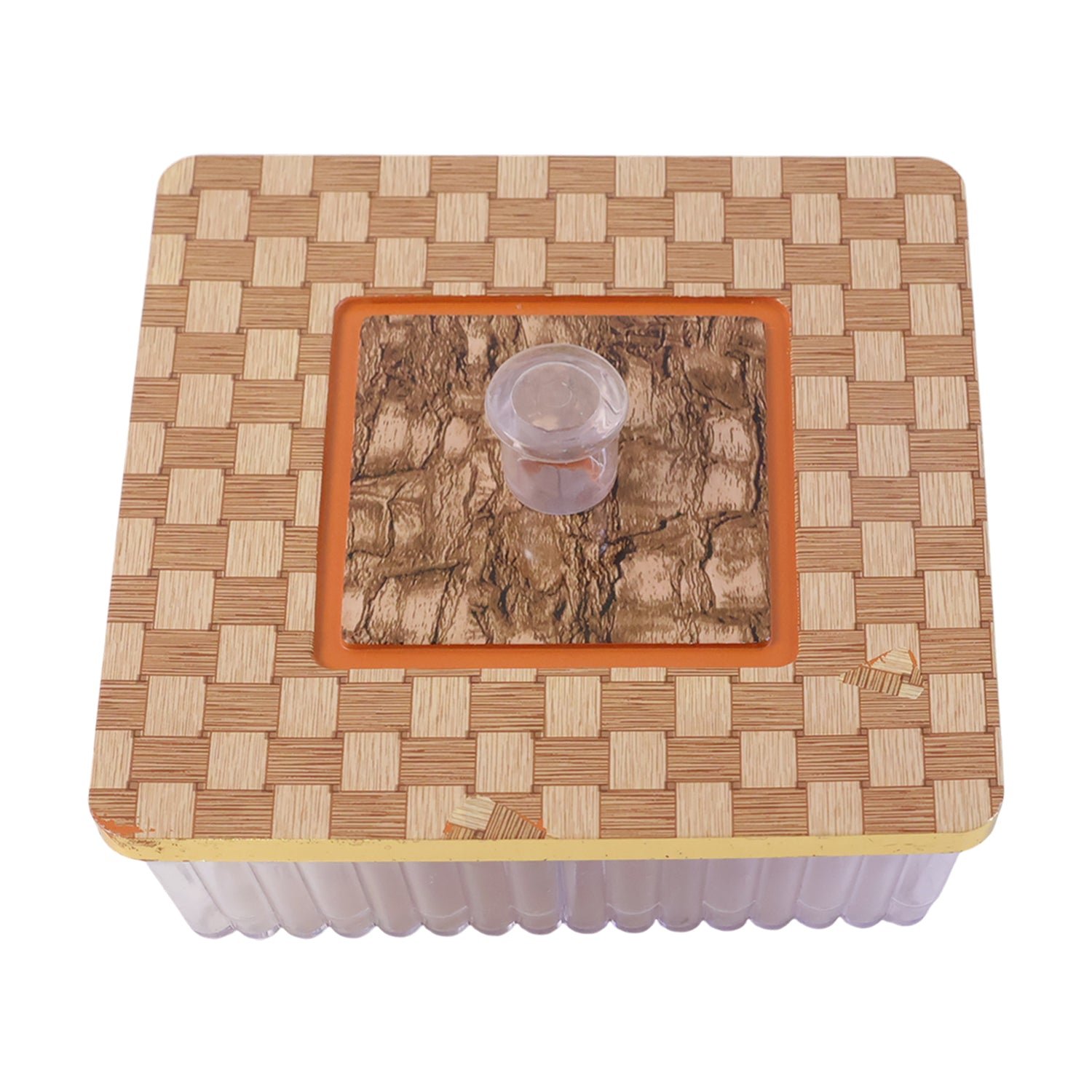 Plastic Multipurpose Dry Fruit Chocolates Mouth Box (1 Pc)