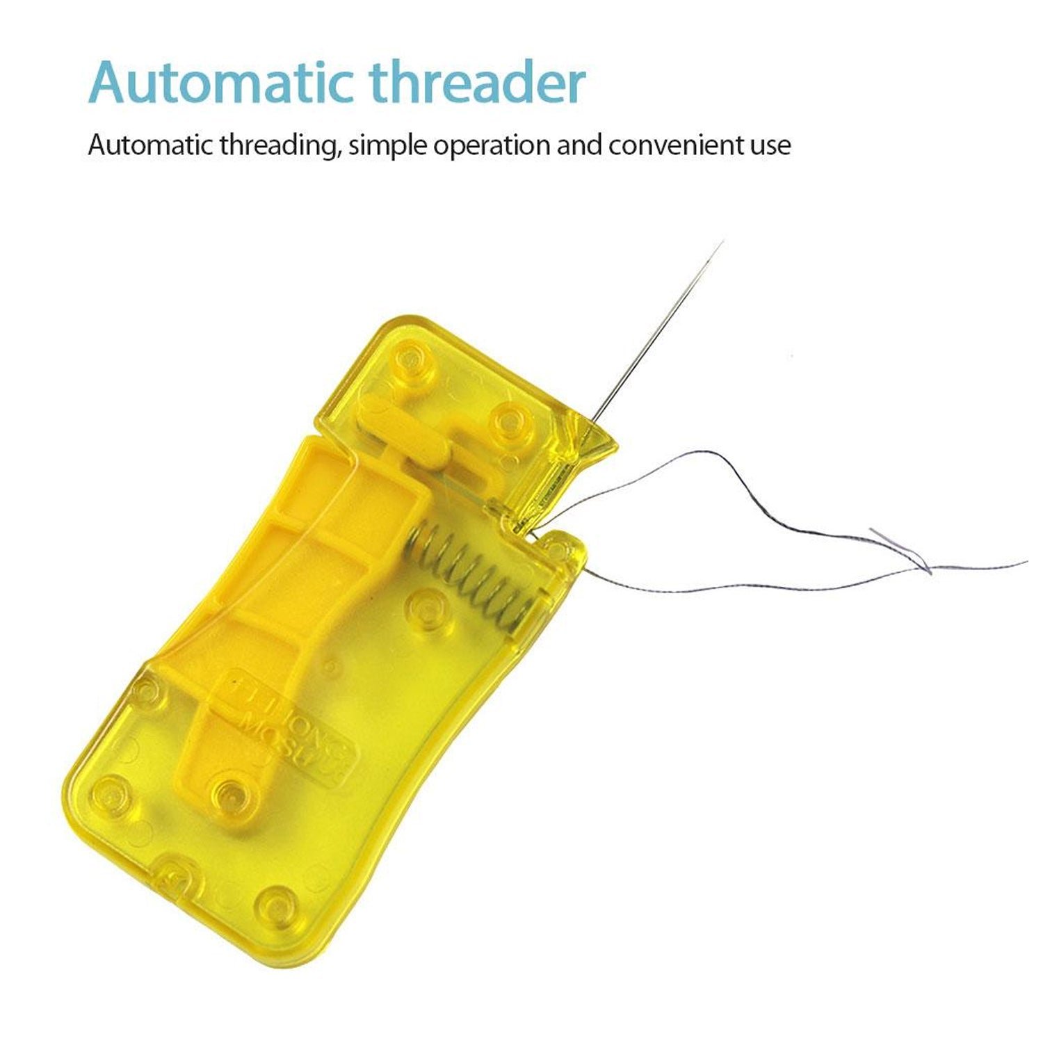 Needle Threader Stylish Comfortable Grip Automatic Threader for Home 1 Pc