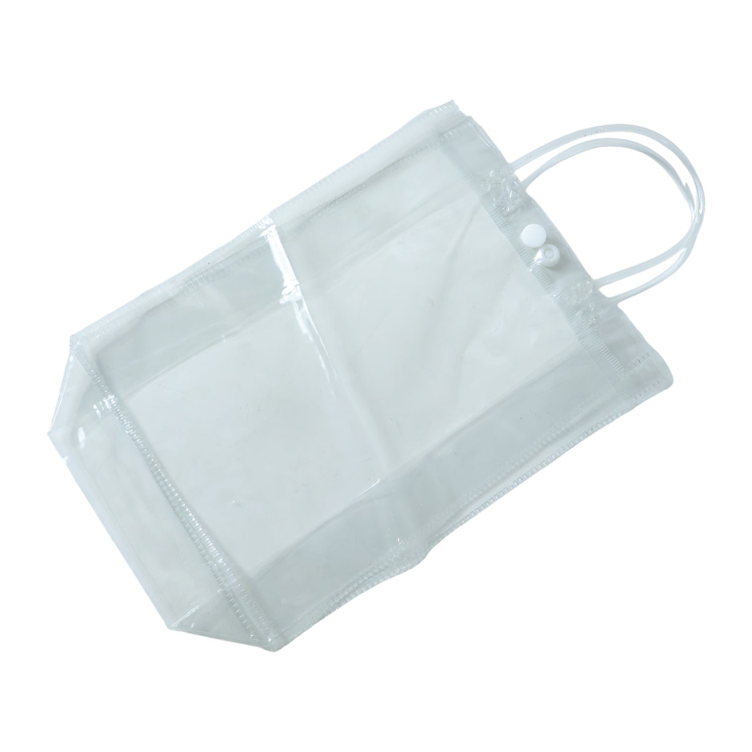 Transparent PVC Carry Bag (1 Pc, 22 x 16 Cm)