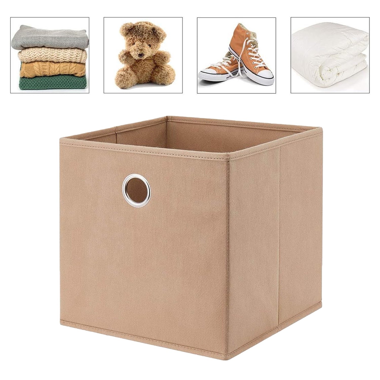 Foldable Square Storage Box (20×20 Cm / 1 Pc)