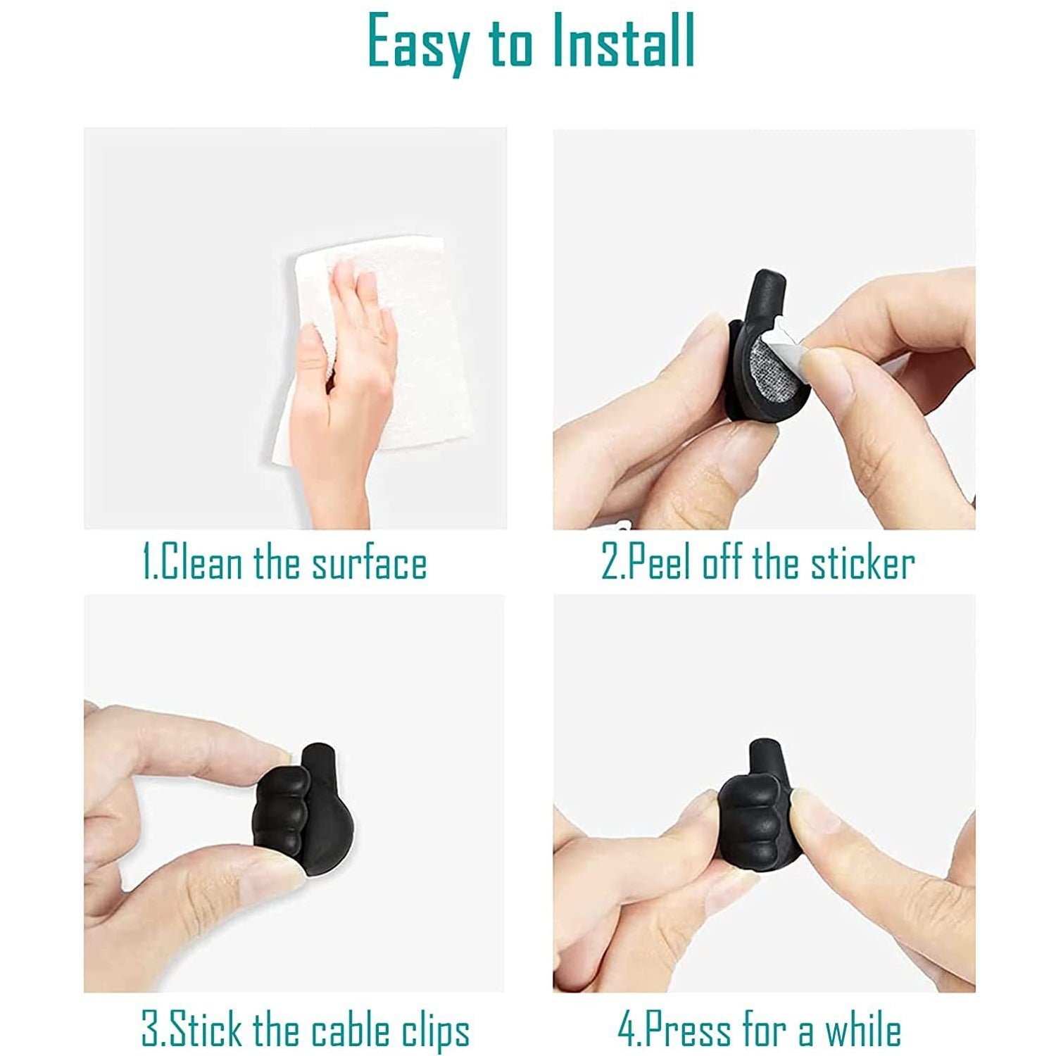 Multifunctional Multi functional Hand Shape Wall Clip Hanger Keys Cable Holder