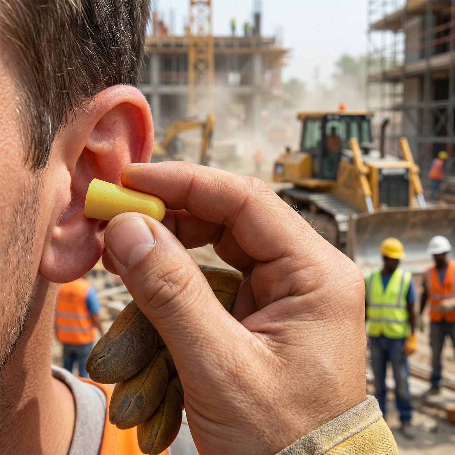 Soft Reusable Foam Ear Plugs with Storage Case (5 Pair)