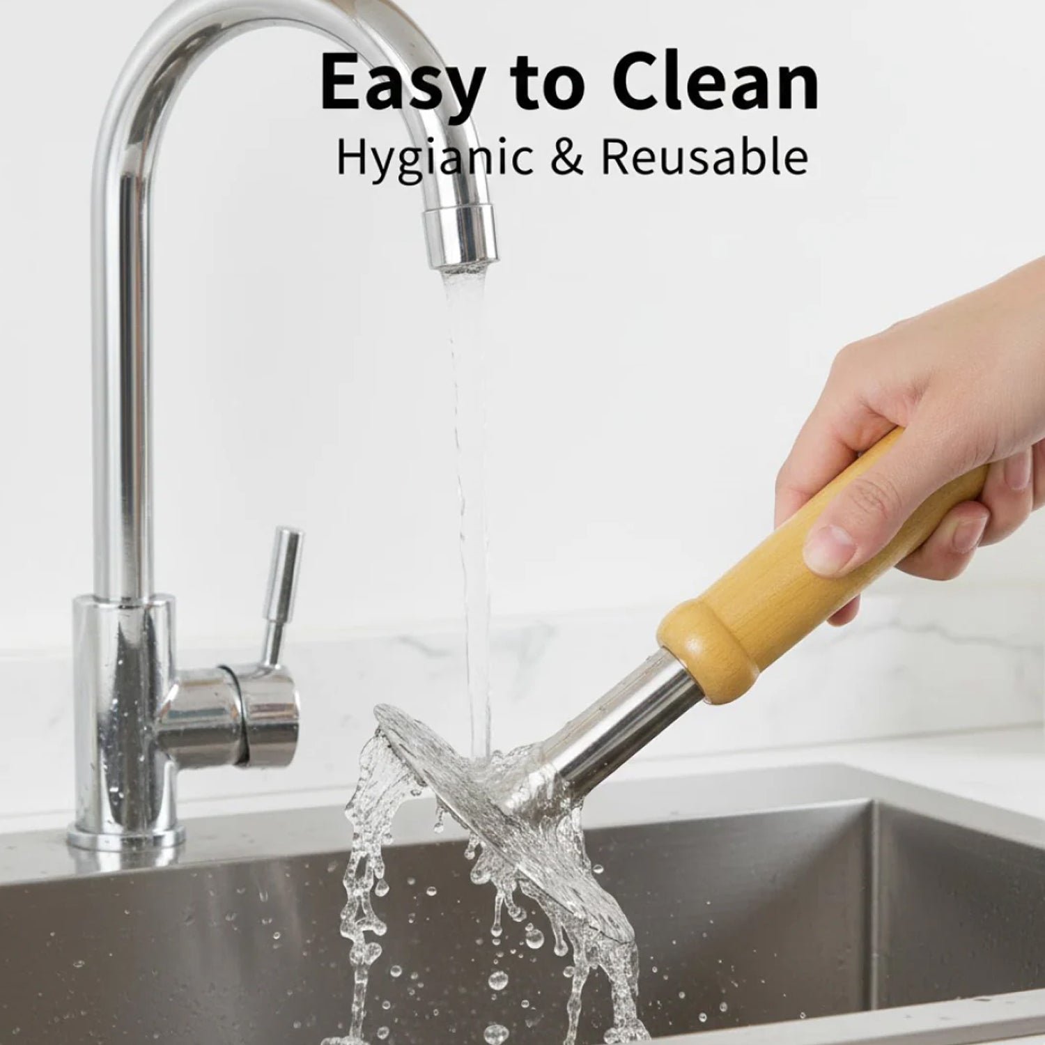 Manual Stainless Steel Whisk and Pav Bhaji Potato Masher Combo Set (2 Pc Set)