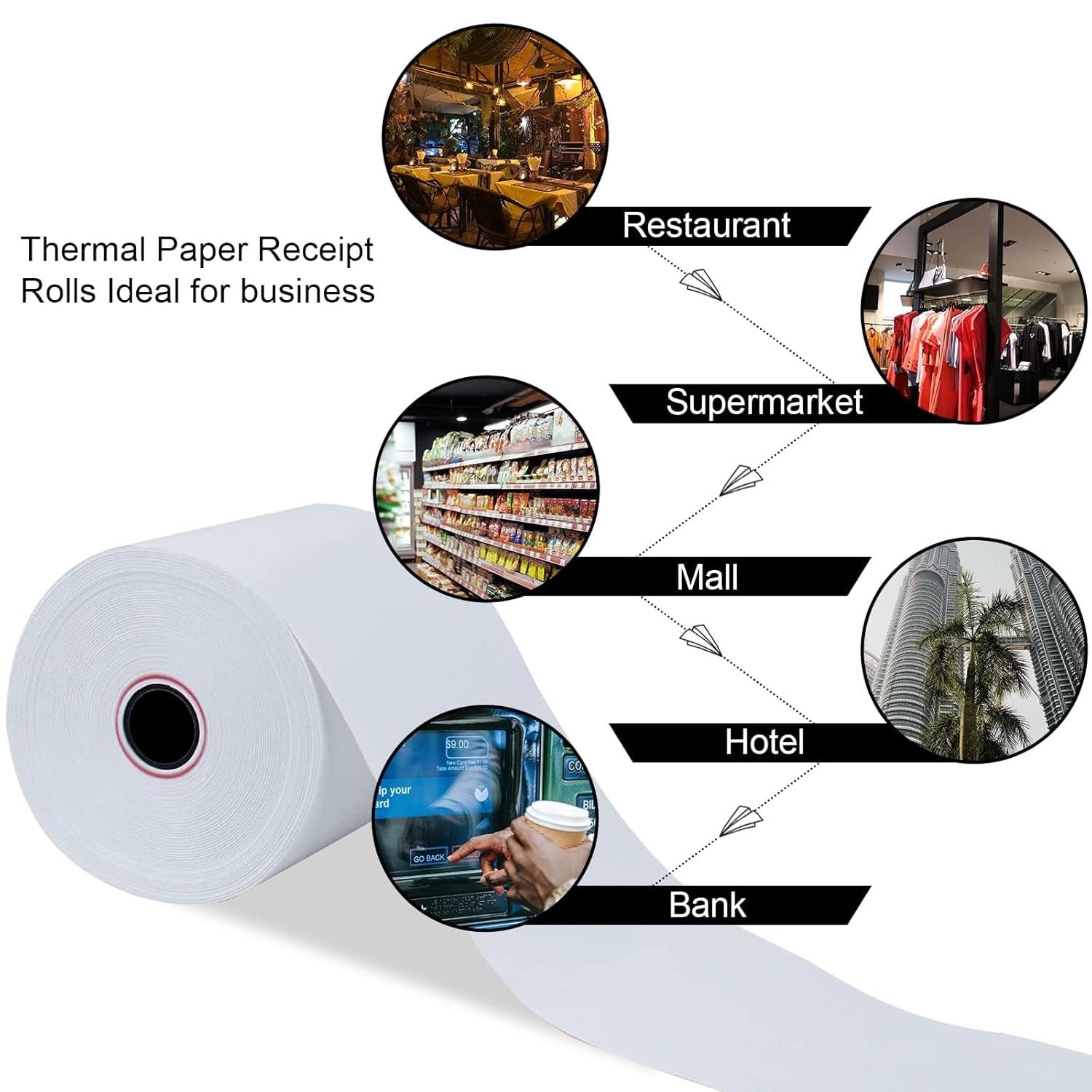 Thermal Label Roll for Barcode Printing (78 × 60 mm)