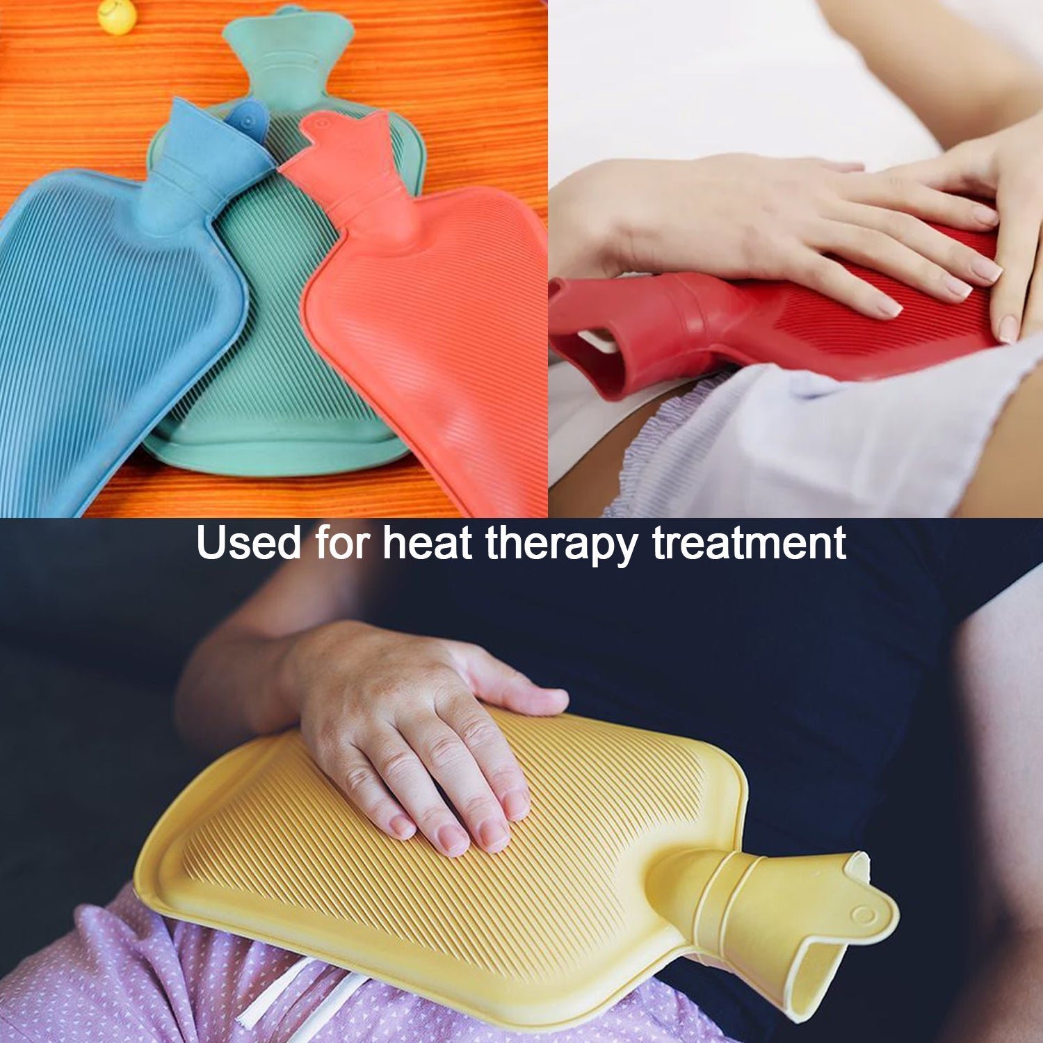 Rubber Hot Water Heating Bag for Pain Relief(Medium)