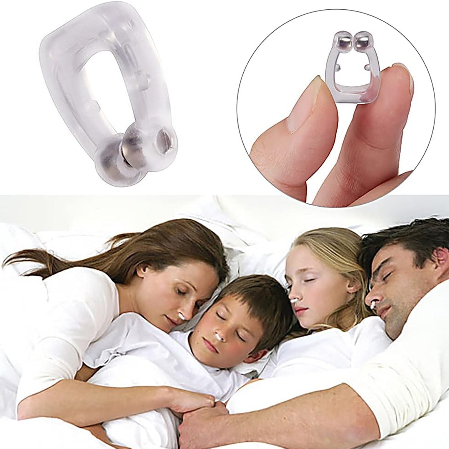 Anti-Snore Nose Clip (Silicone, 1 Pc)