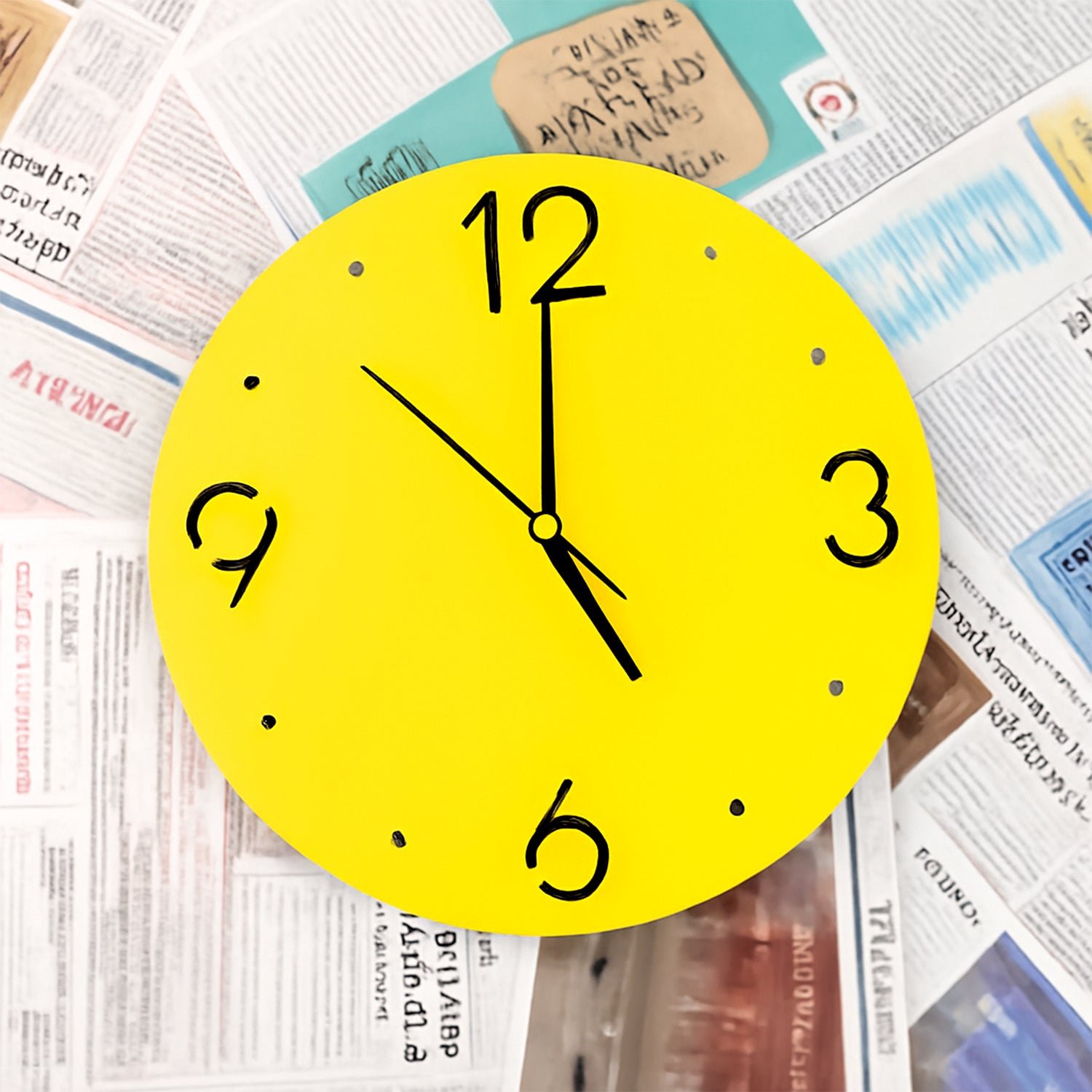 Modern Minimalist Wall Clock for Home & Office Décor (1 Pc)