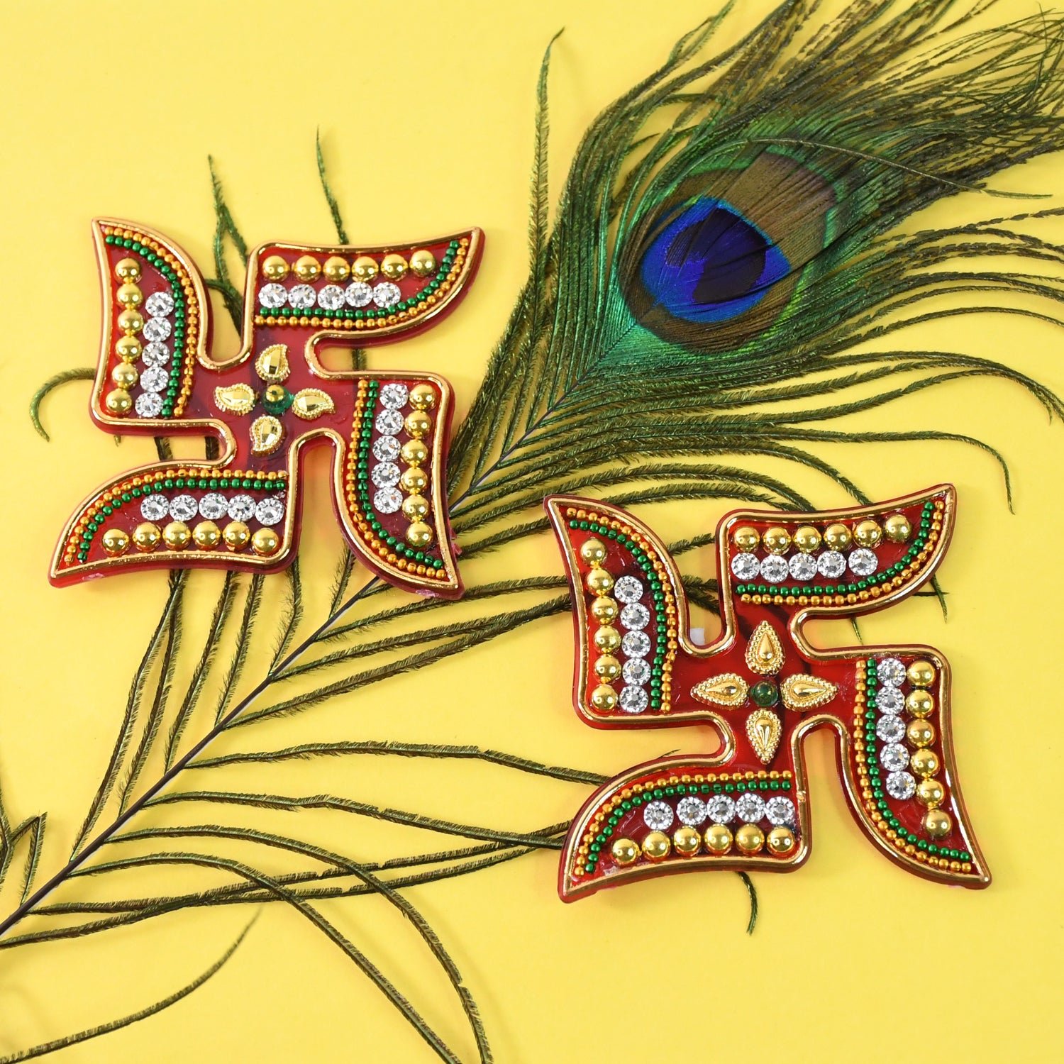 Decorative Swastik Sticker (2Pc Set)