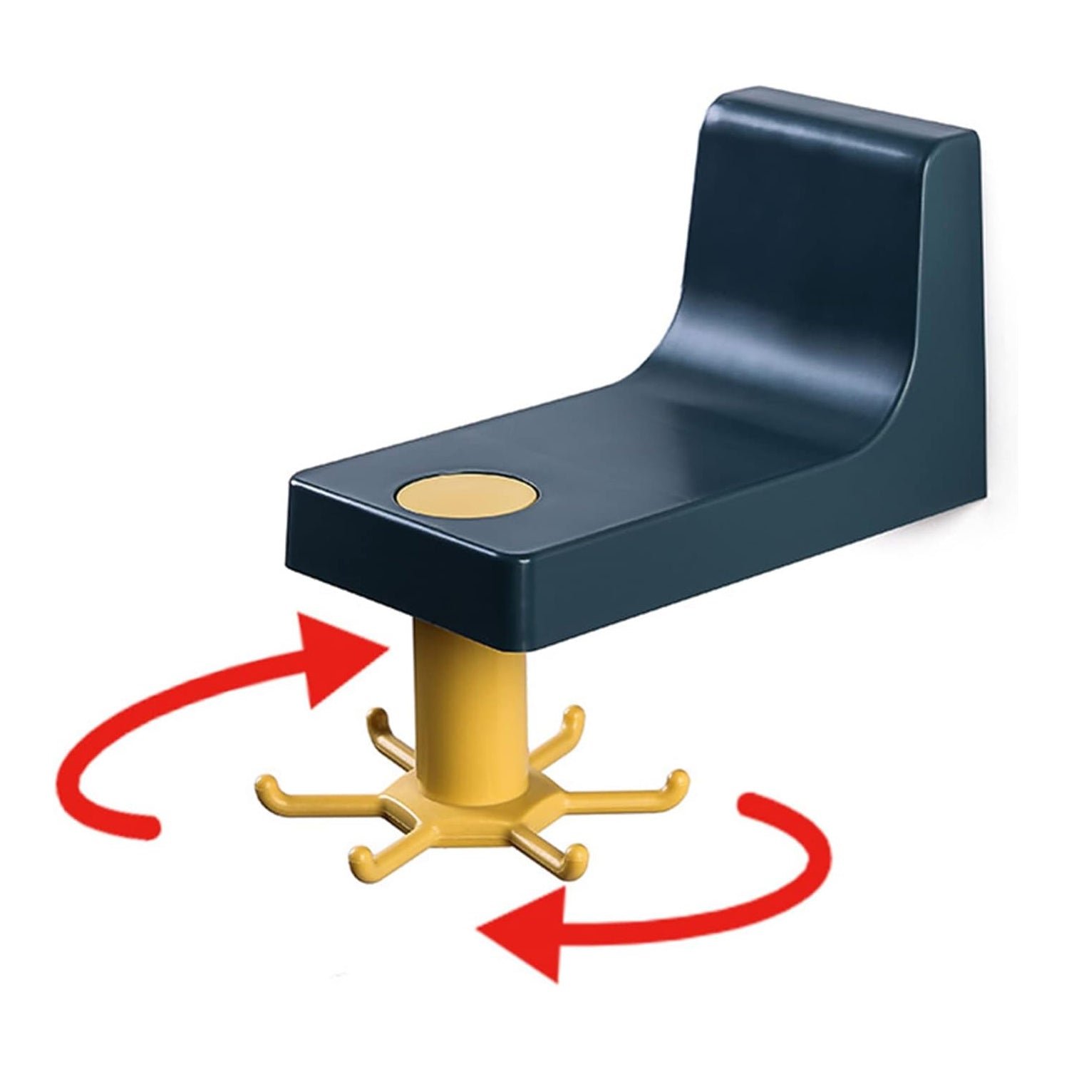 360 Degree Rotating Wall Hook Hanger with 6 Heavy Duty Hooks