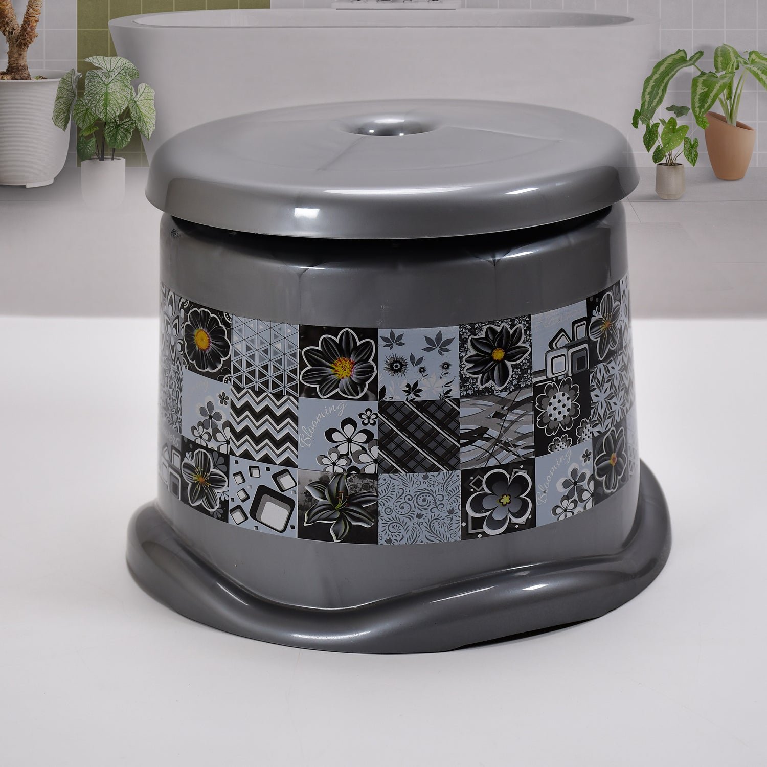 Large Capacity Plastic Bathroom Set of 7 Pc