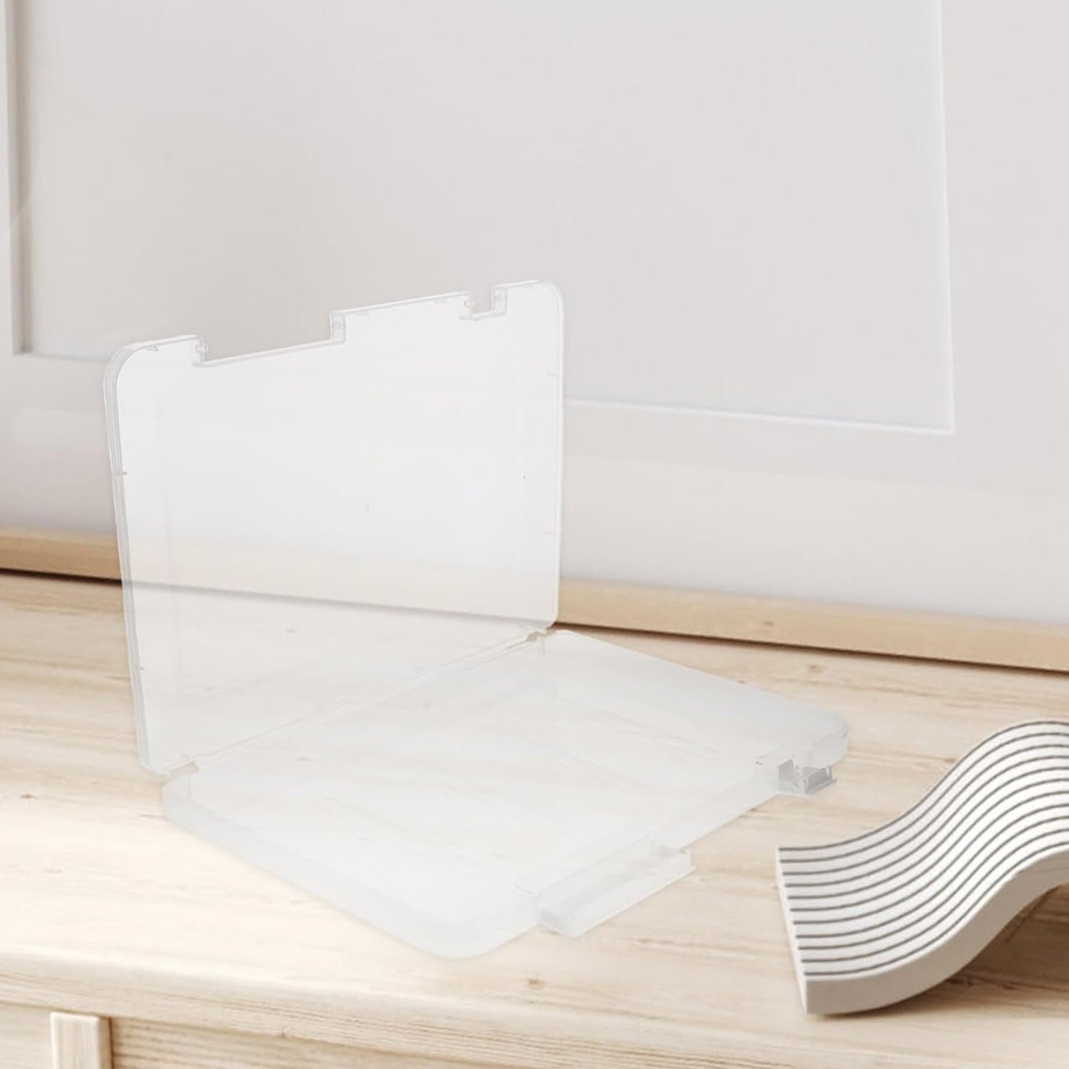 Document Holder File Organizer Box Storage Boxes Lids (1 Pc / 24×17 Cm)