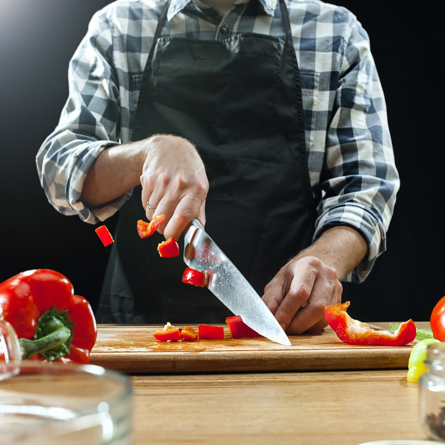 Big Size Professional Sharp Durable Quality Pack of 5 Kitchen Knives Set (5 Pc Set)