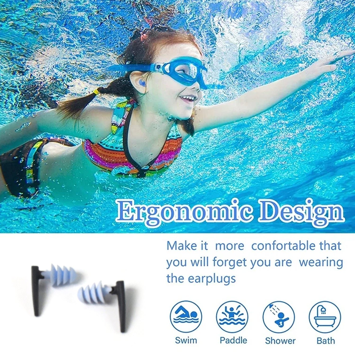 Ultra Soft Foam Ear Plugs – Reusable for Sleeping & Travel (1 Pair / Mix Design)