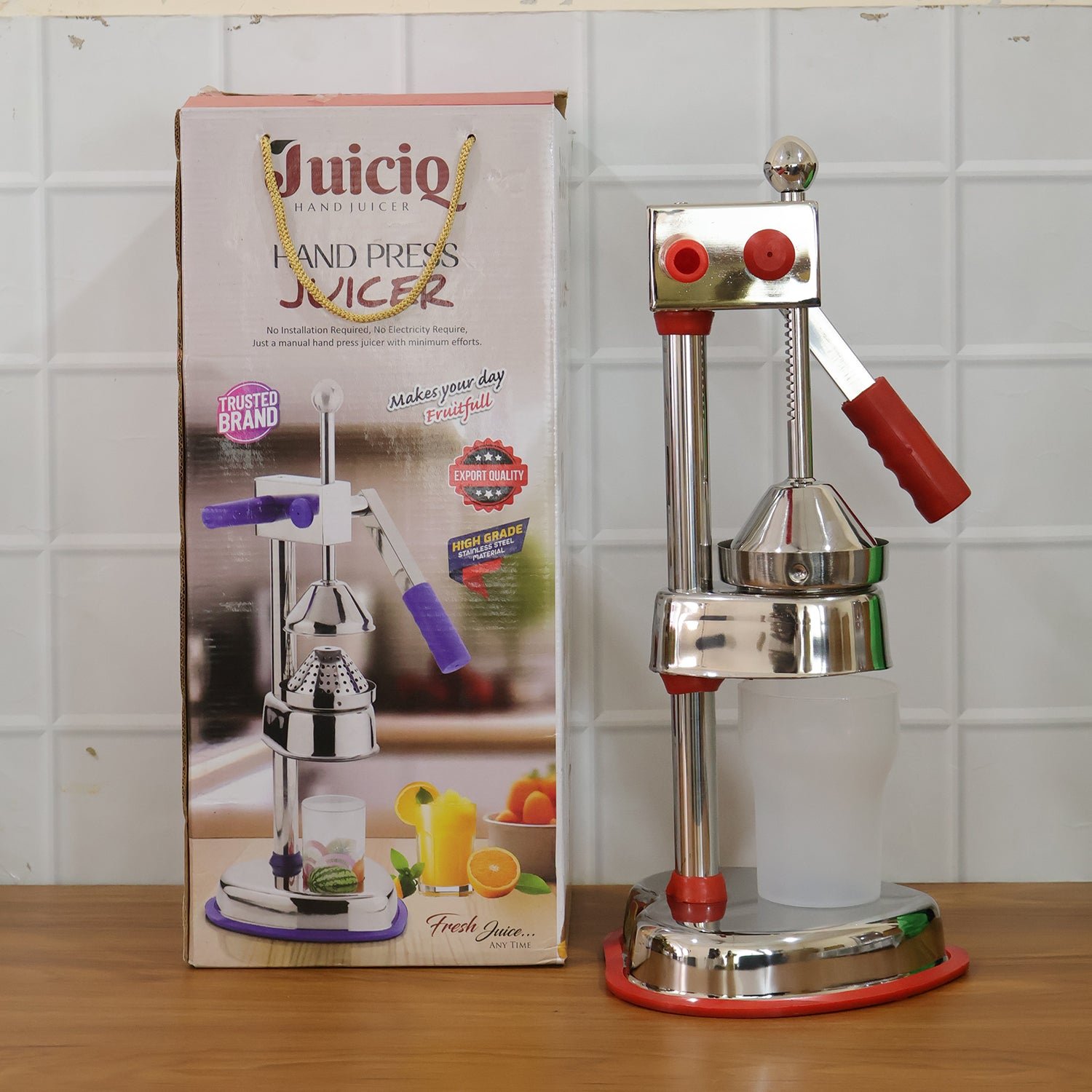 Heavy Duty Manual Hand Press Juicer Machine (1 Set)