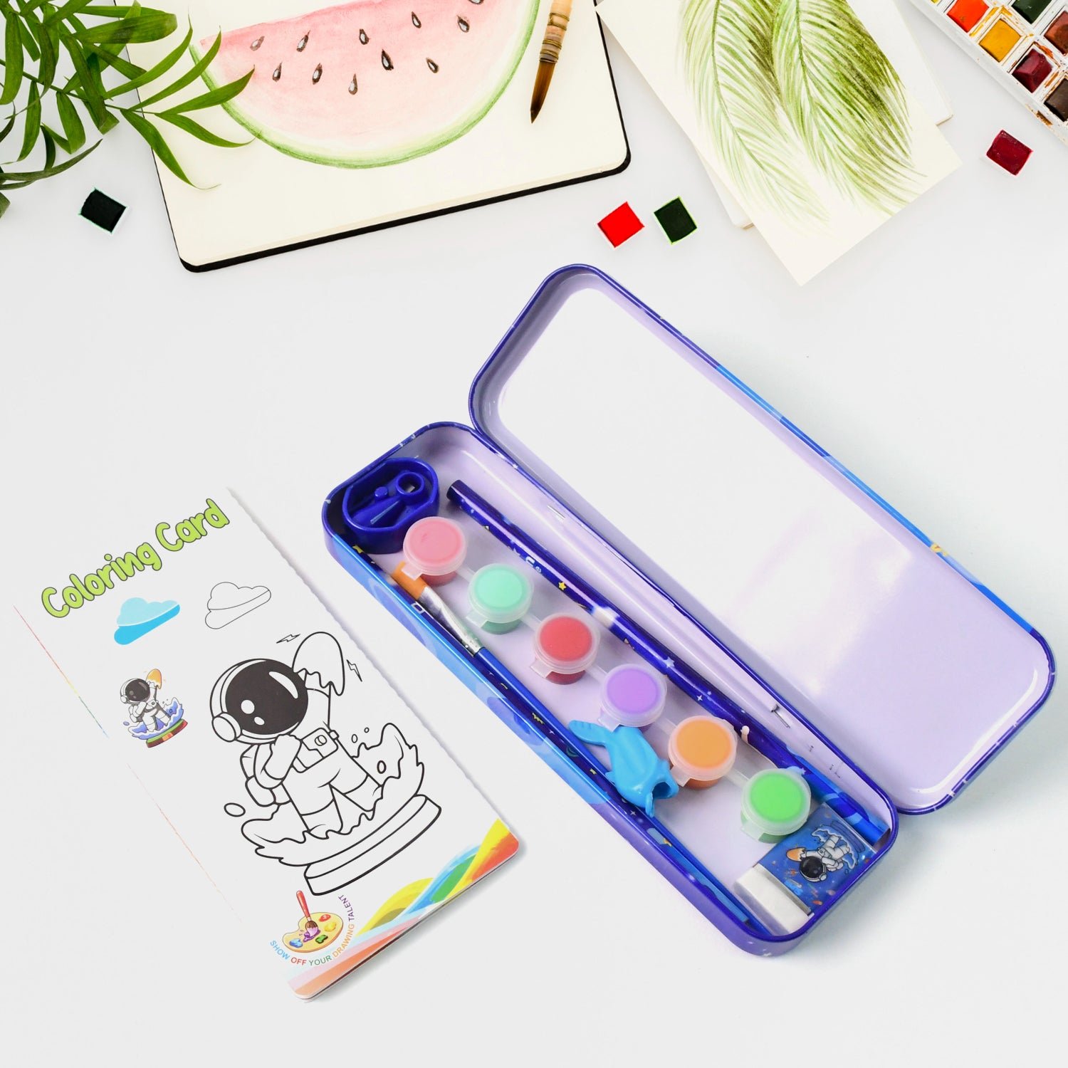 Space Theme Kids Stationery Gift (1 Set)