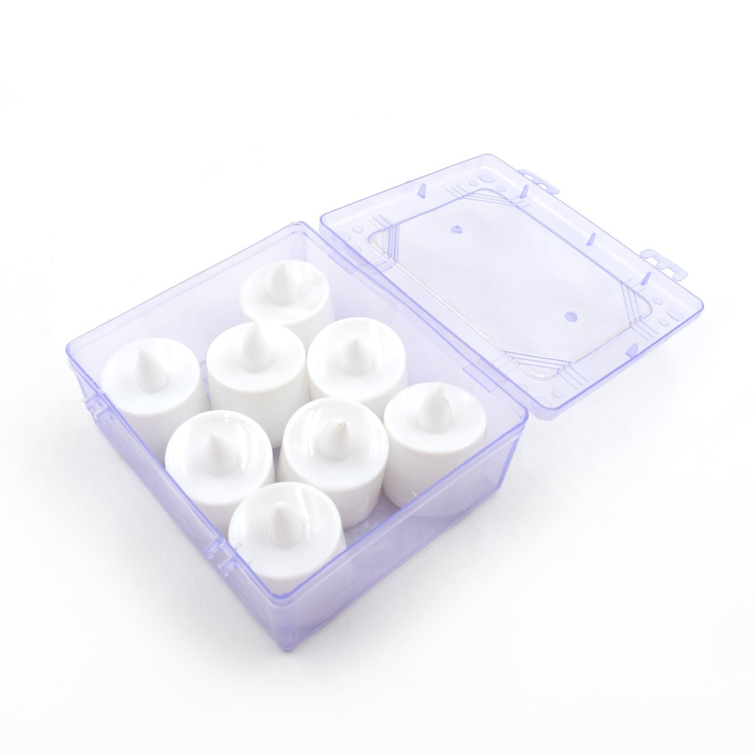 Green Flameless LED Tealights Smokeless Decorative Candles LED Tea Light Pack of 8