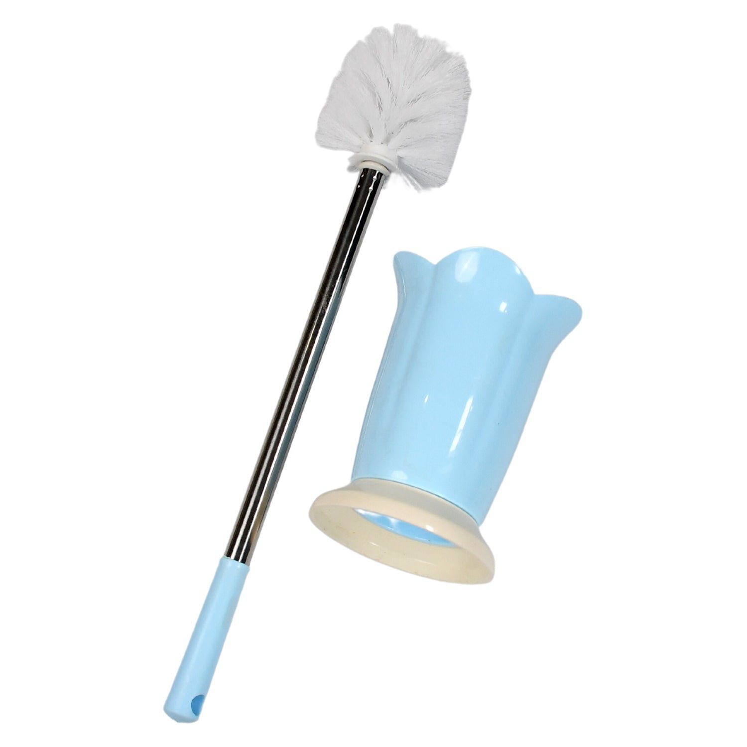 Toilet Plastic Brush with Holder Stand Western and Indian Toilet Bathroom Cleaning
