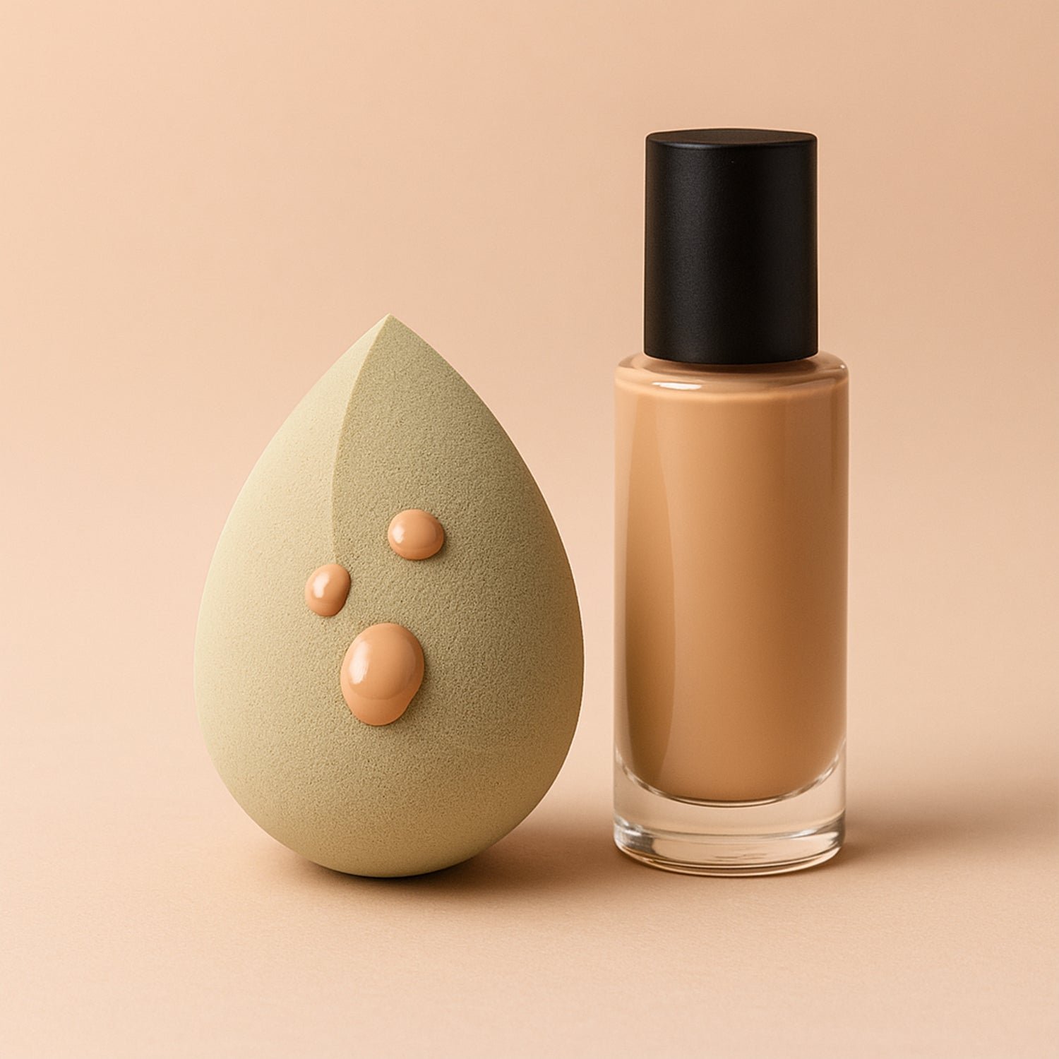 Makeup Sponge blending liquid Foundations, Powders, and Creams (Multicolor / 1 Pc)