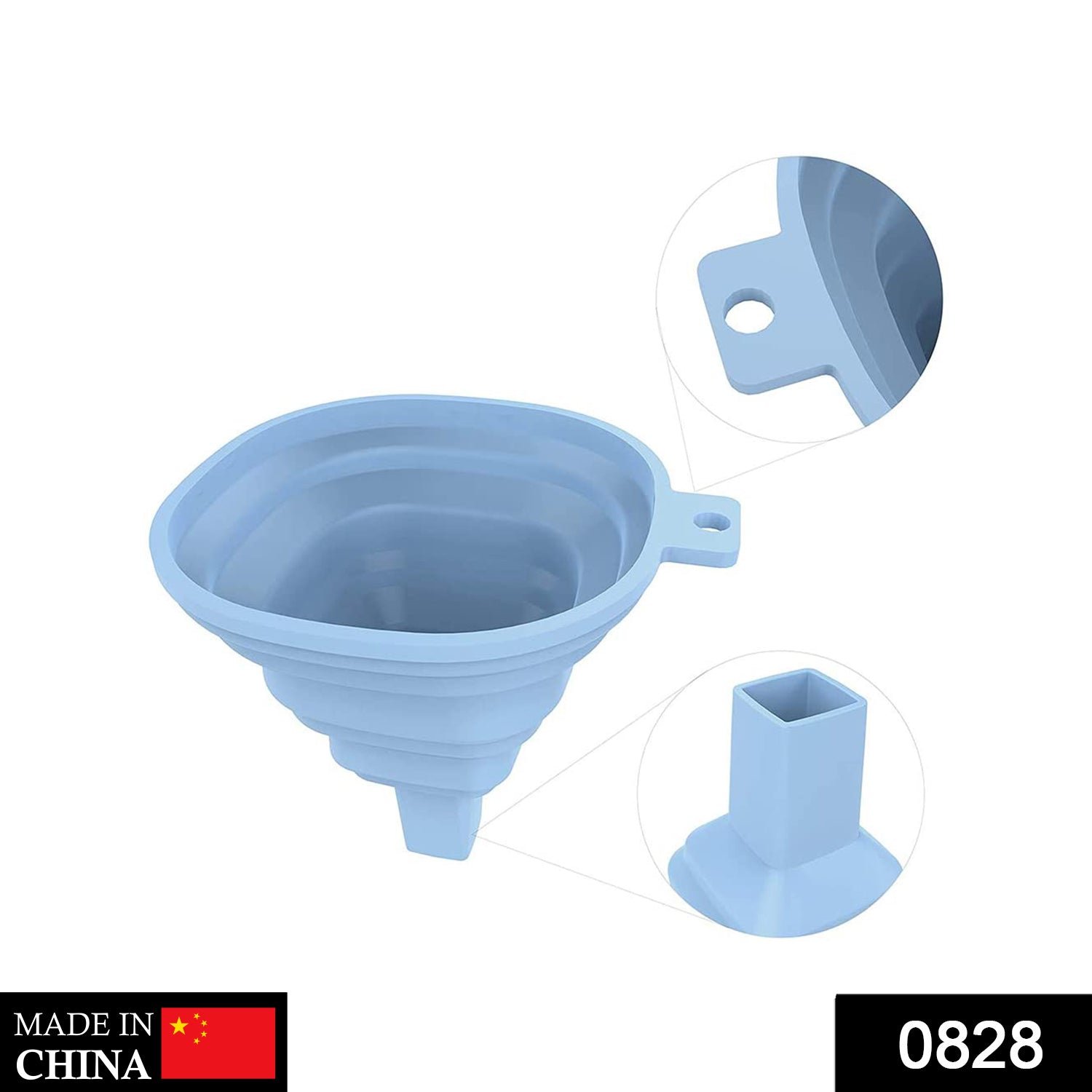 Flexible Silicone Kitchen Funnel Liquid / Powder Transfer Hopper Food (Small)