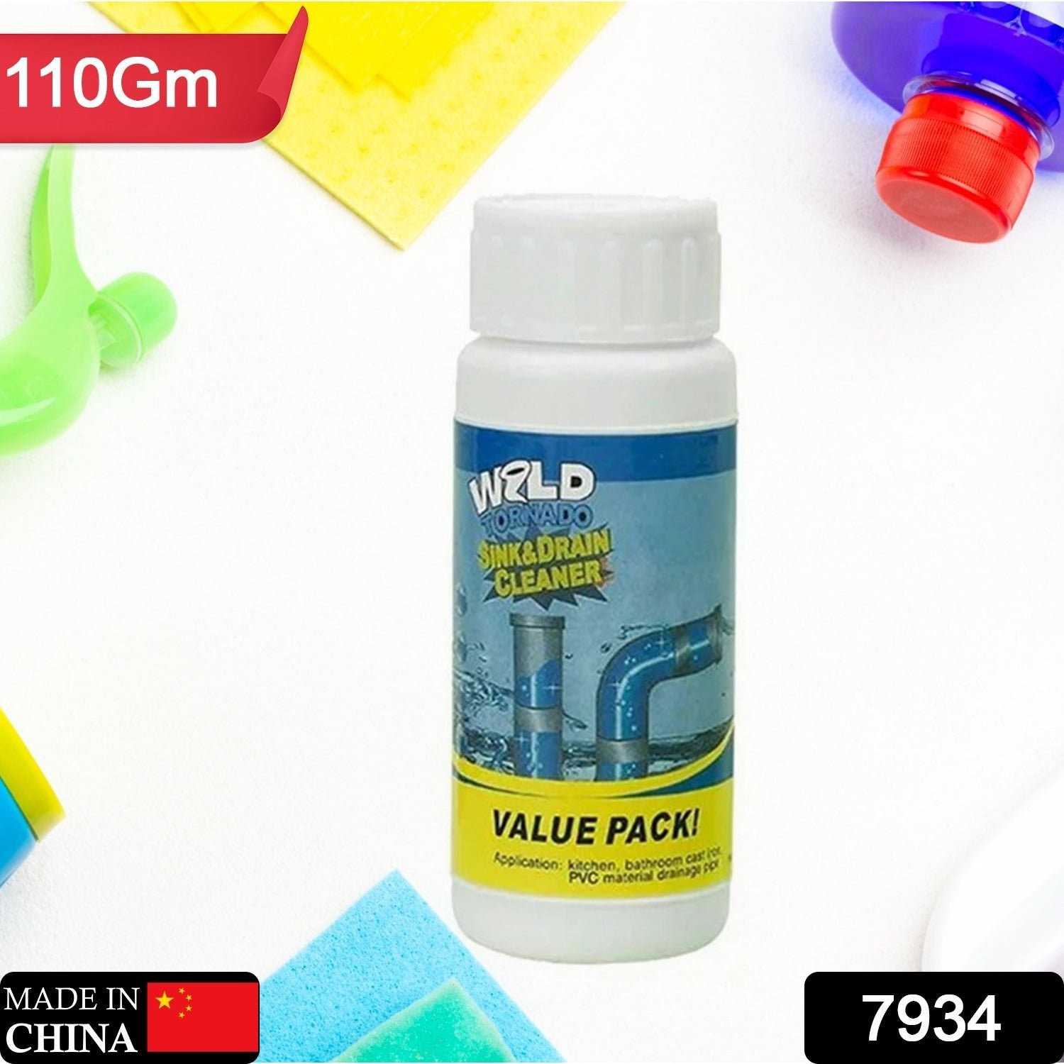 Powerful Sink and Drain Cleaner, Super Clog Remover (110 Gm)