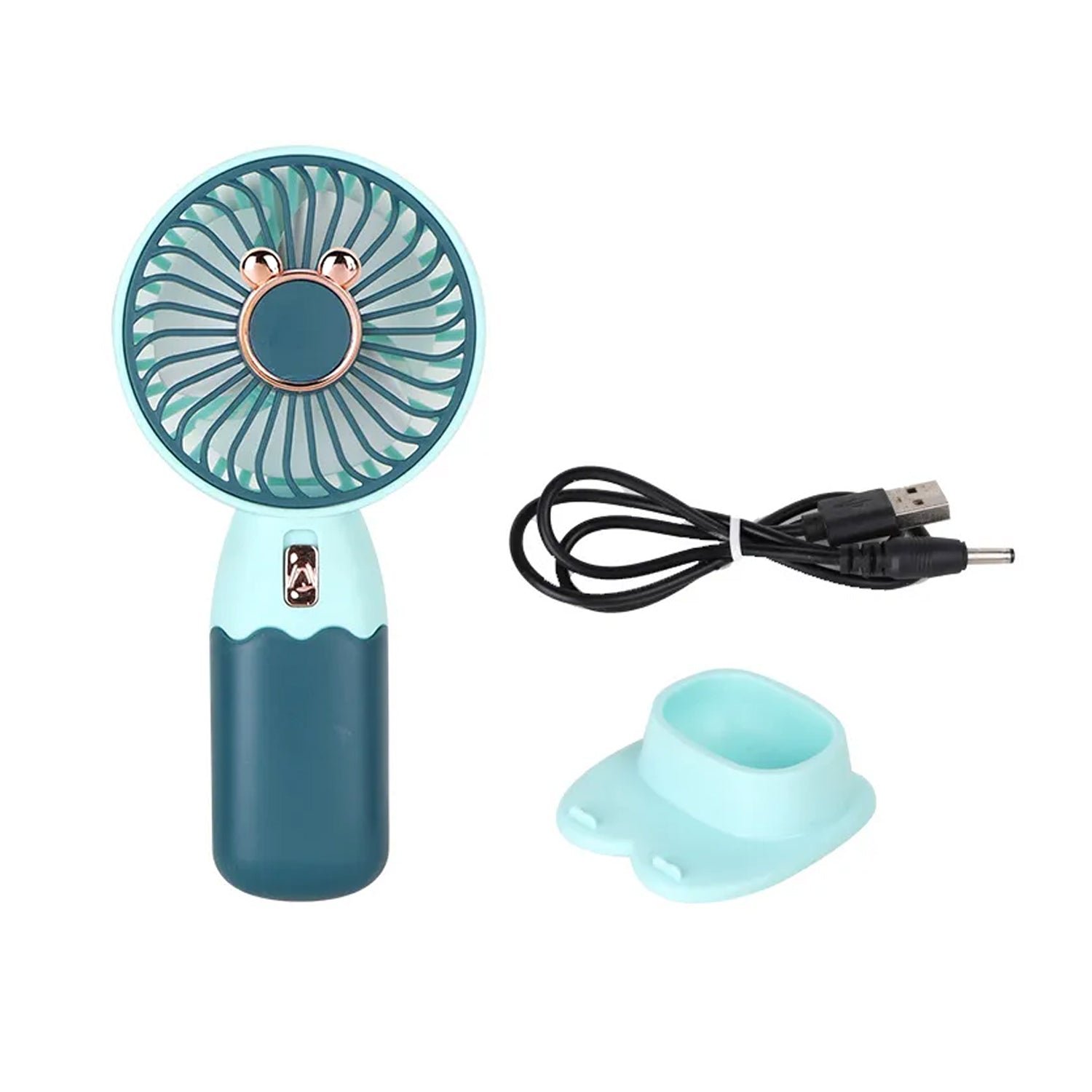Mini Fan Rechargeable Table Fan Handheld Fan  For Home , Office , Car