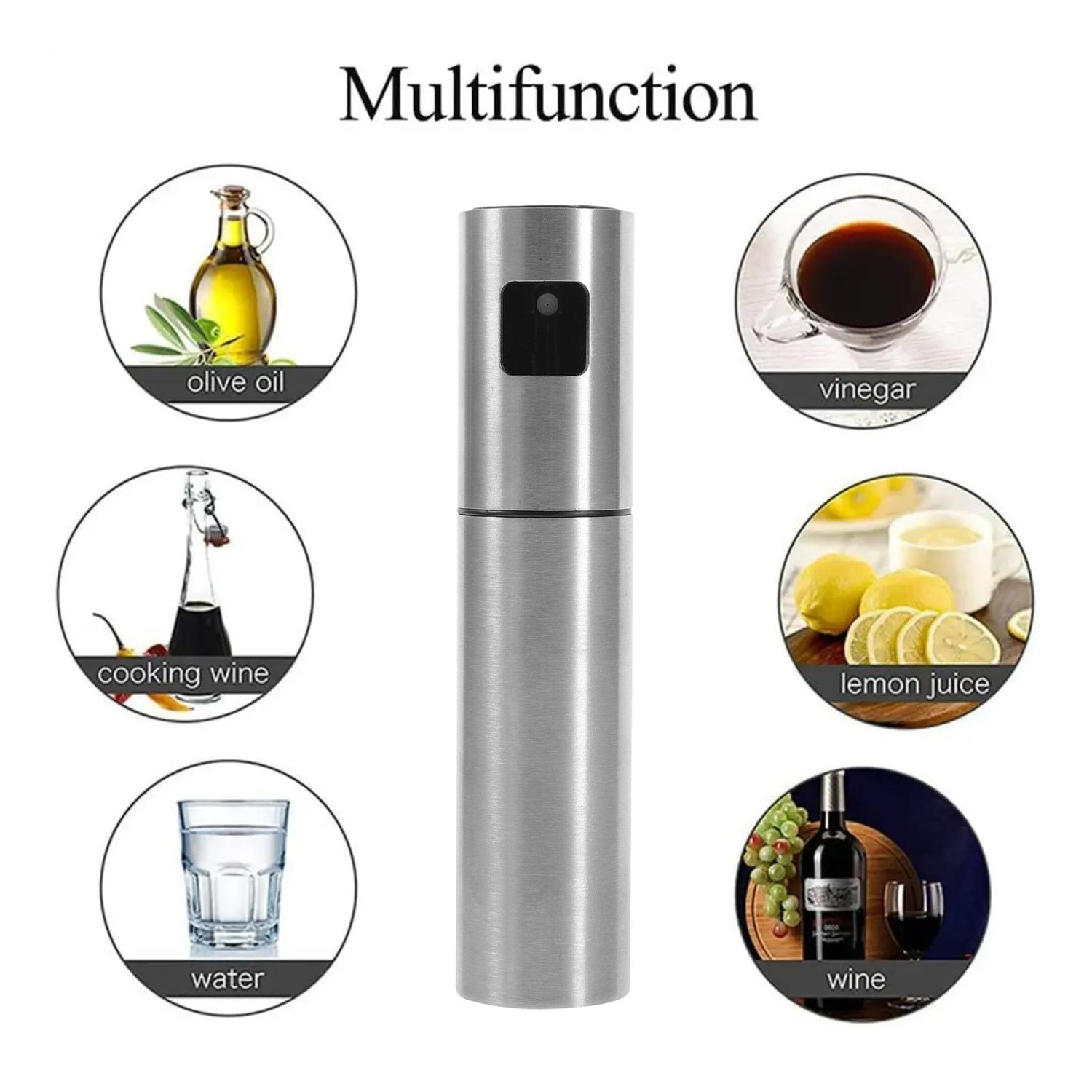 Oil Spray Bottle Dosa | Food Grade Stainless Steel Glass Oil Spray Bottle (100 ML)