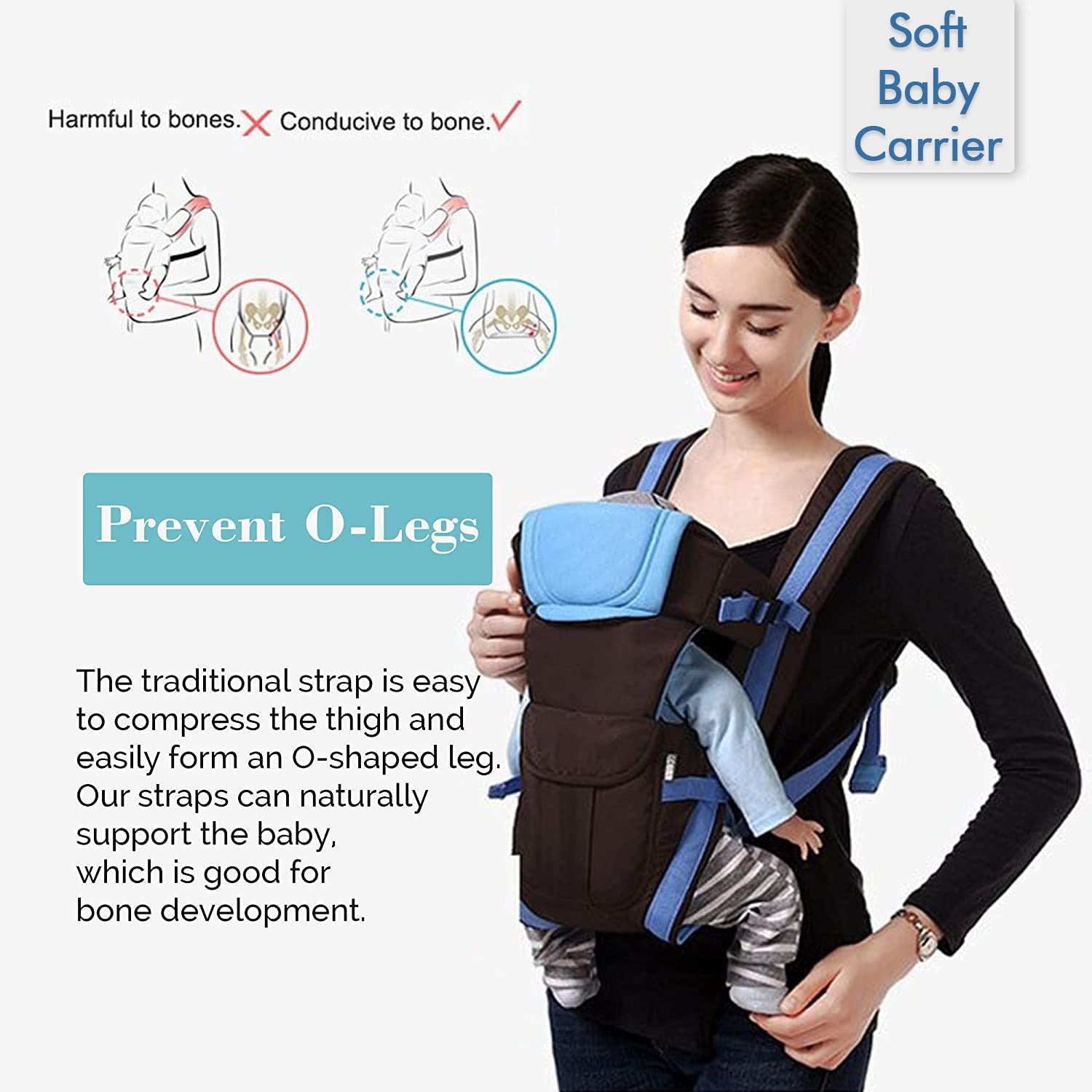 Baby Carrier Bag with Adjustable Sling & Four Modes for Easy Use