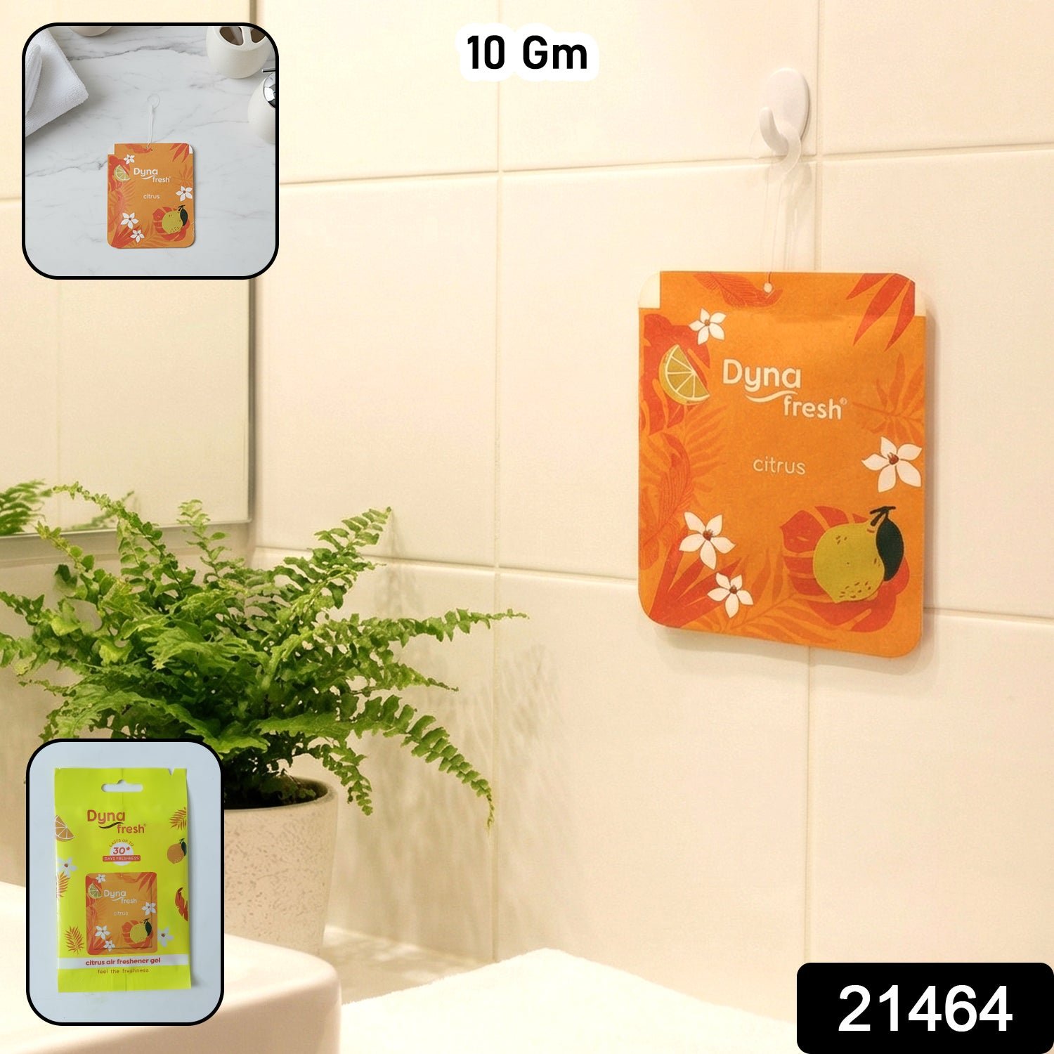 Citrus Hanging Air Freshener Gel (1 Pc, 10gm)