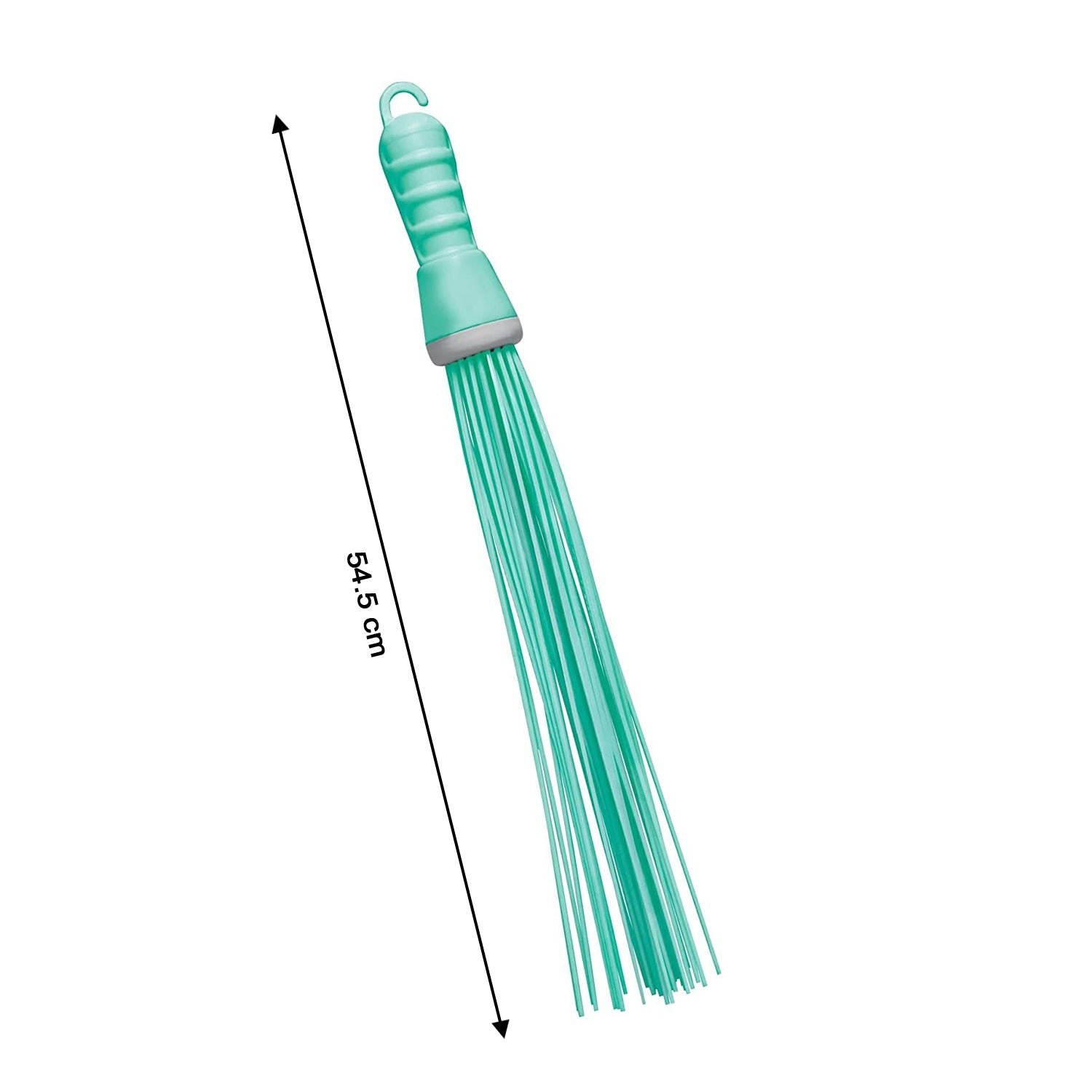 Plastic Hard Bristle Broom for Bathroom Floor Cleaning – Wet & Dry Scrubbing