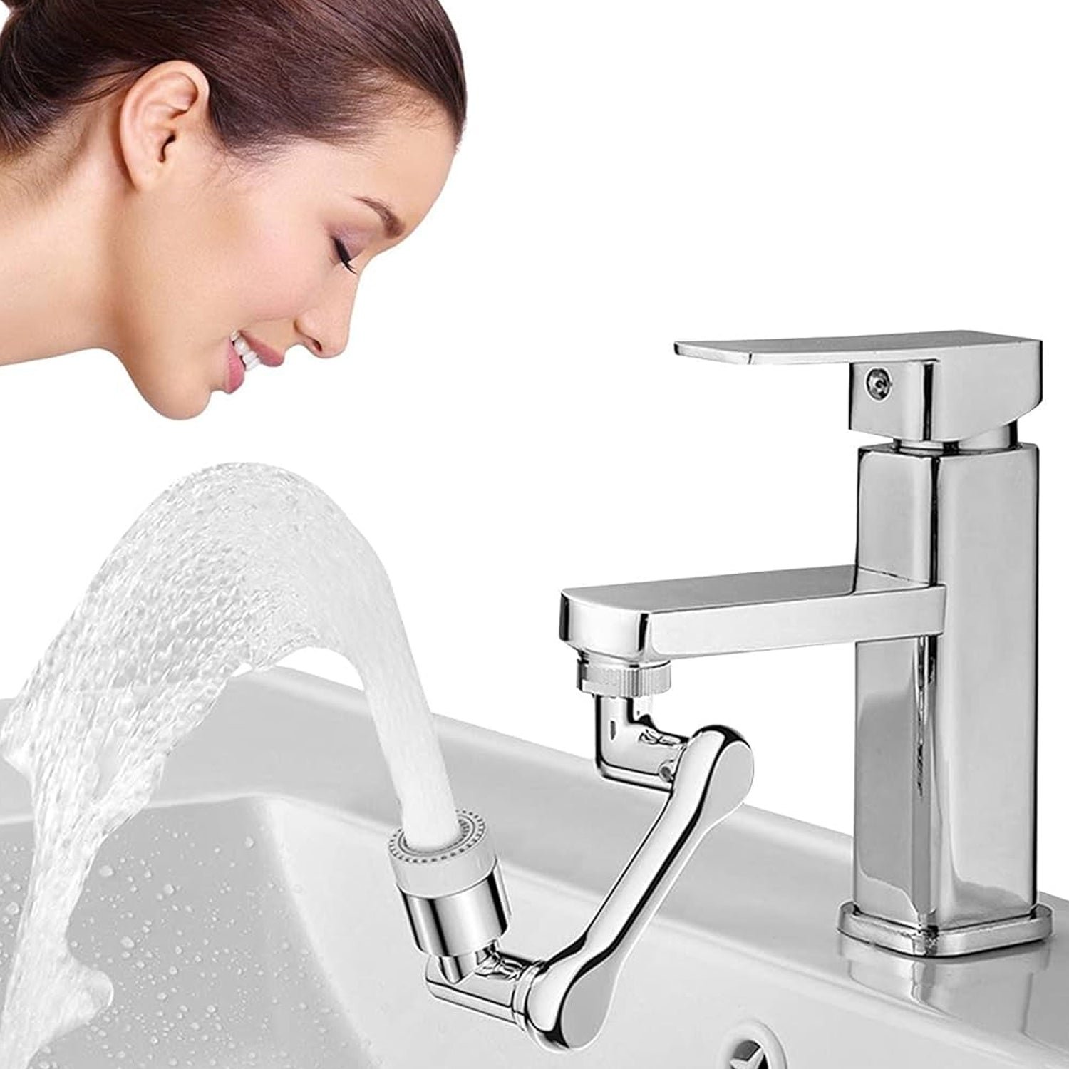 Flexible Faucet Splash Head Extender Aerator, Universal Splash Filter (1 Set)