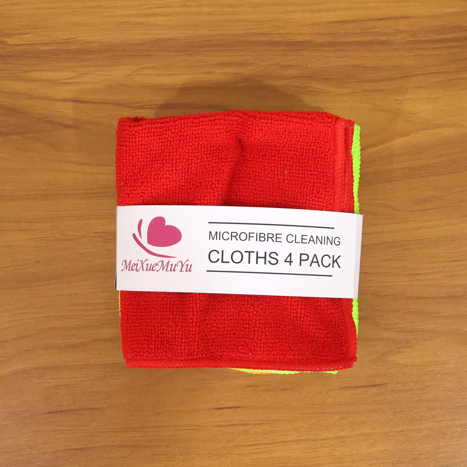 Microfiber Cleaning Cloths 4 Pc Set, Multipurpose Cleaning Towel Napkin